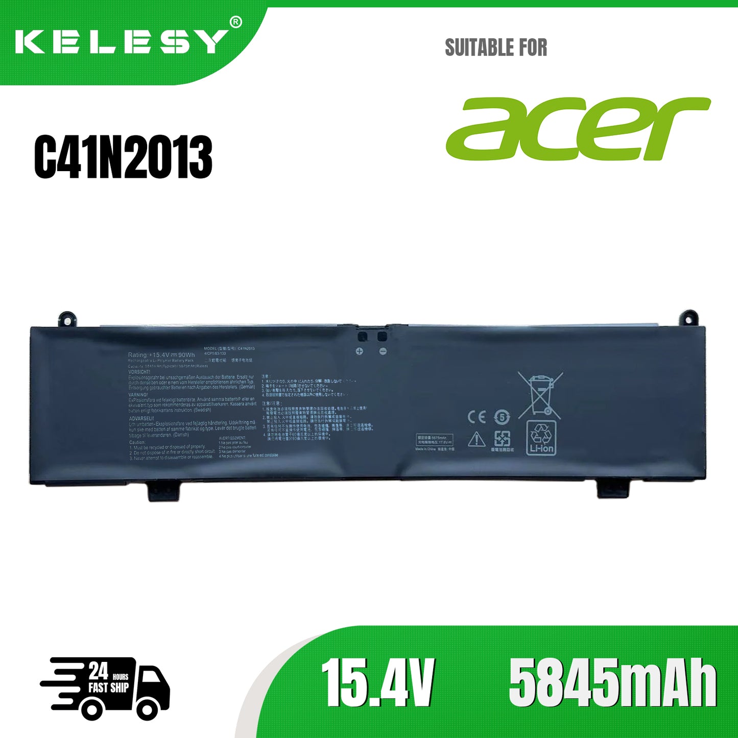 KELESY C41N2013 Laptop Battery For ASUS ROG Strix G15 G513 G513QR G513QM G533 G533QR G533ZS G733 GA503 GX703 F15 FX507 Series