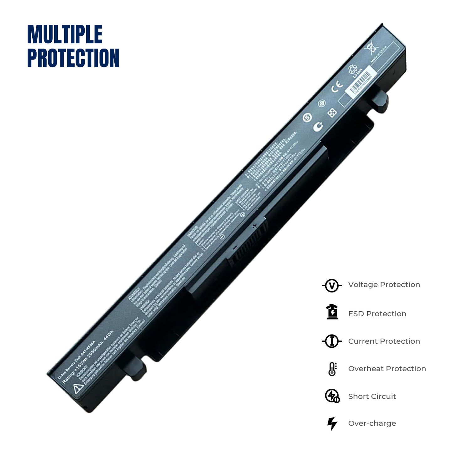 KELESY Laptop Battery for ASUS X450 X550 X550C X550B X550V X450C X550CA X452EA X452C A41-X550A A41-X550A