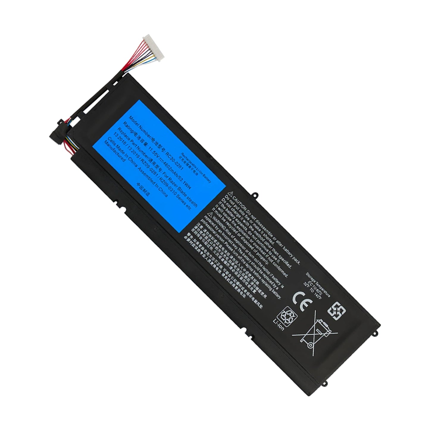KELESY Batería Original para ordenador portátil Razer Blade Stealth 13, 11,55, 2018, 2019, RC30-0281, RZ09-02810E71