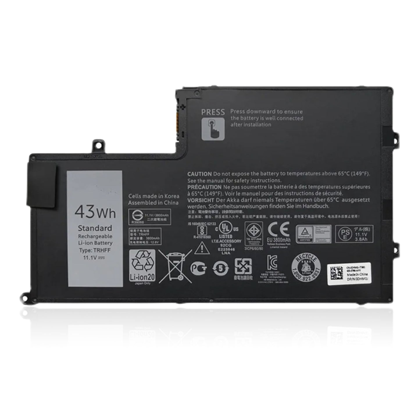 KELESY 11.1V 43Wh TRHFF Battery For Dell Inspiron 5547 5545 5548 5447 5445 5448 14-5447 15-5547 3450 3550 1V2F6 01V2F