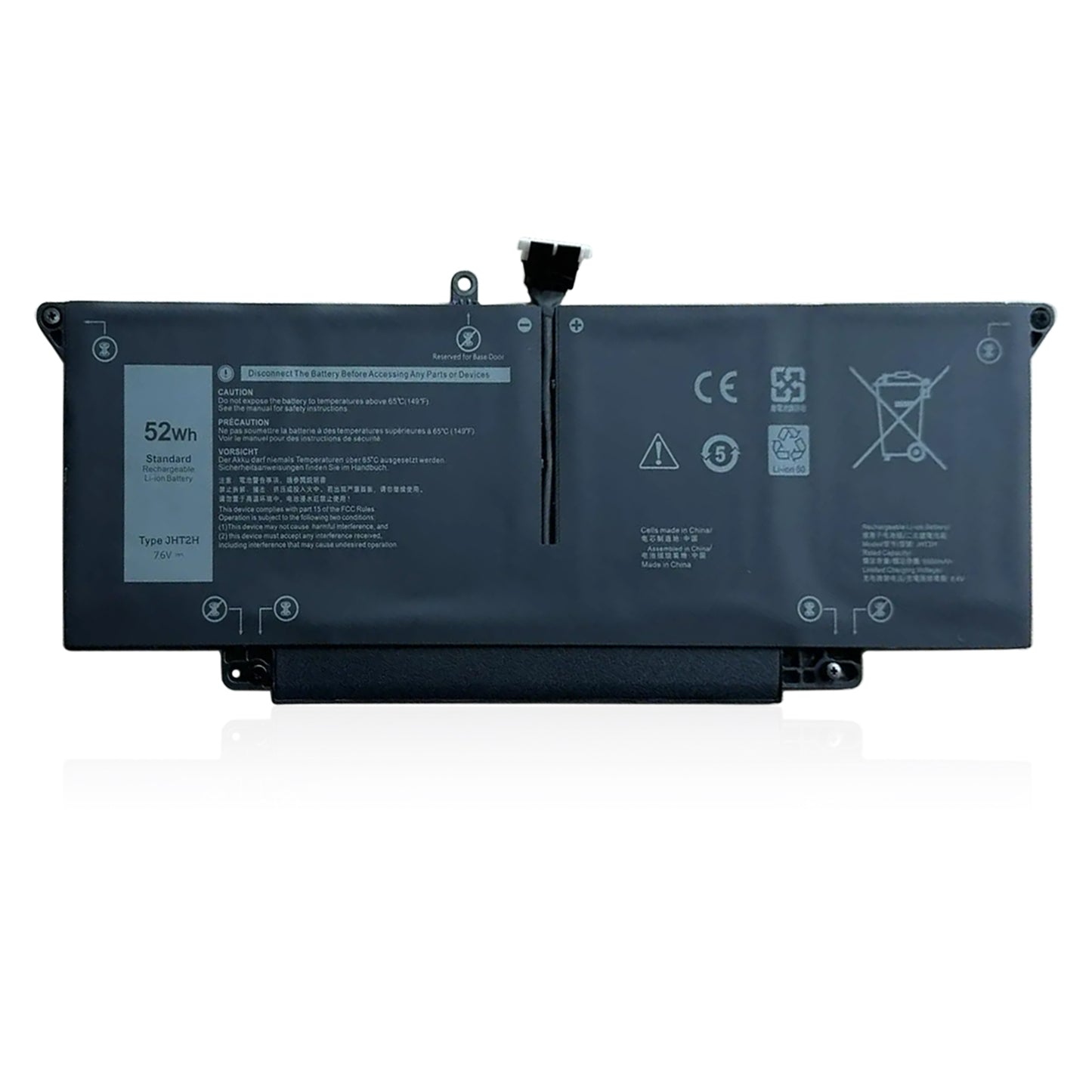 Аккумулятор для ноутбука KELESY для Dell Latitude 7310 7410 HRGYV X825P 4V5X2 7CXN6 7CXN6 T3JWC XMT81 52Wh 7.6v