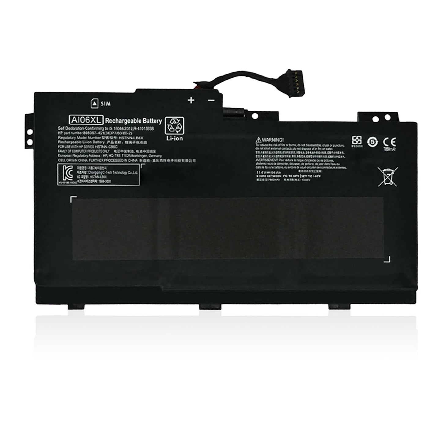KELESY 11.4V 96Wh AI06XL Laptop Battery For HP ZBook 17 G3 T7V62ET V1Q05UT X9T88UT T7V61ET 17 G3 Workstation Series AI06096XL