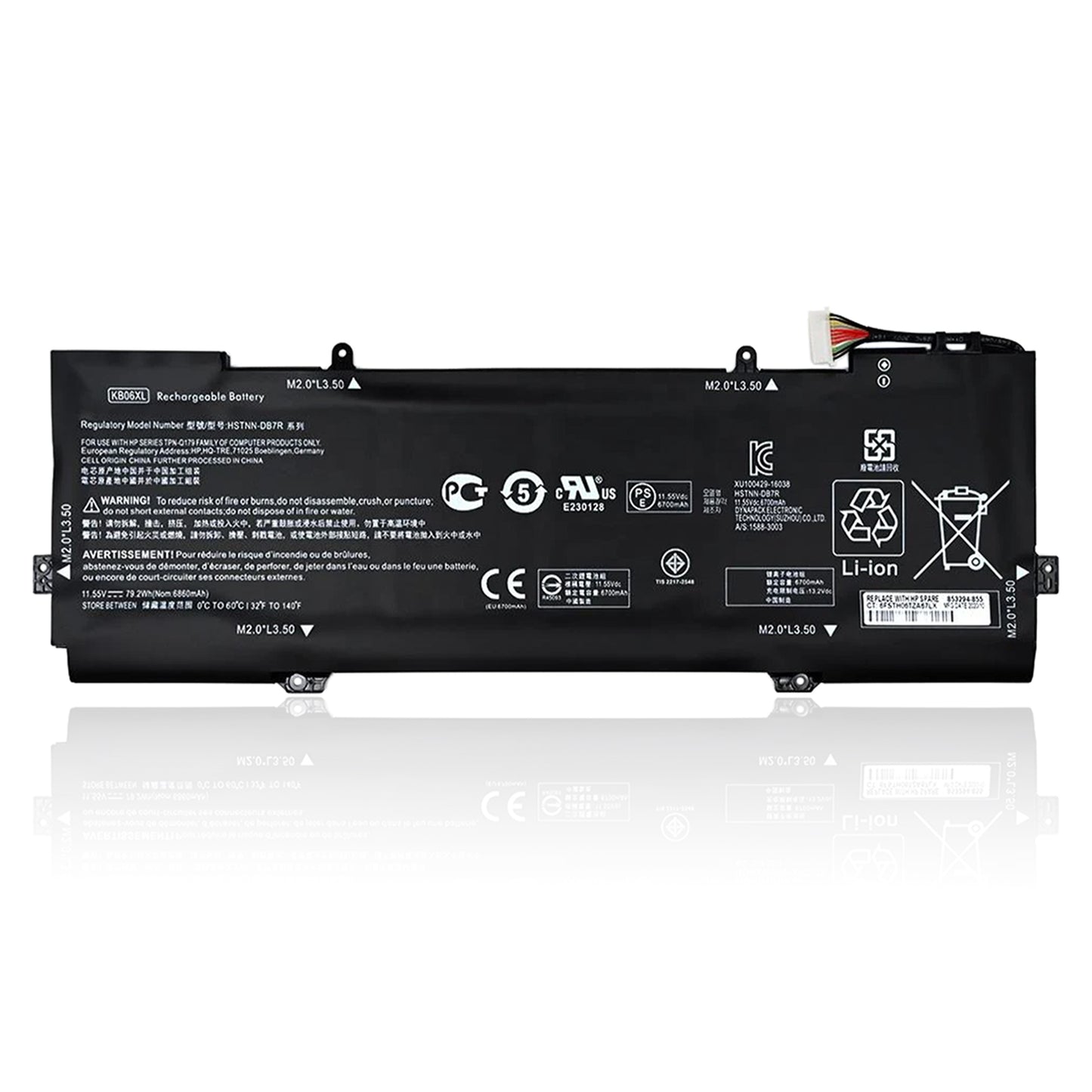 KELESY KB06XL Laptop Battery For HP Spectre x360 15-BL002XX Z6L01EA Z6K97EA Z6K99EA Z6K96EA Z6L00EA Z6L02EA HSTNN-DB7R 79.2WH
