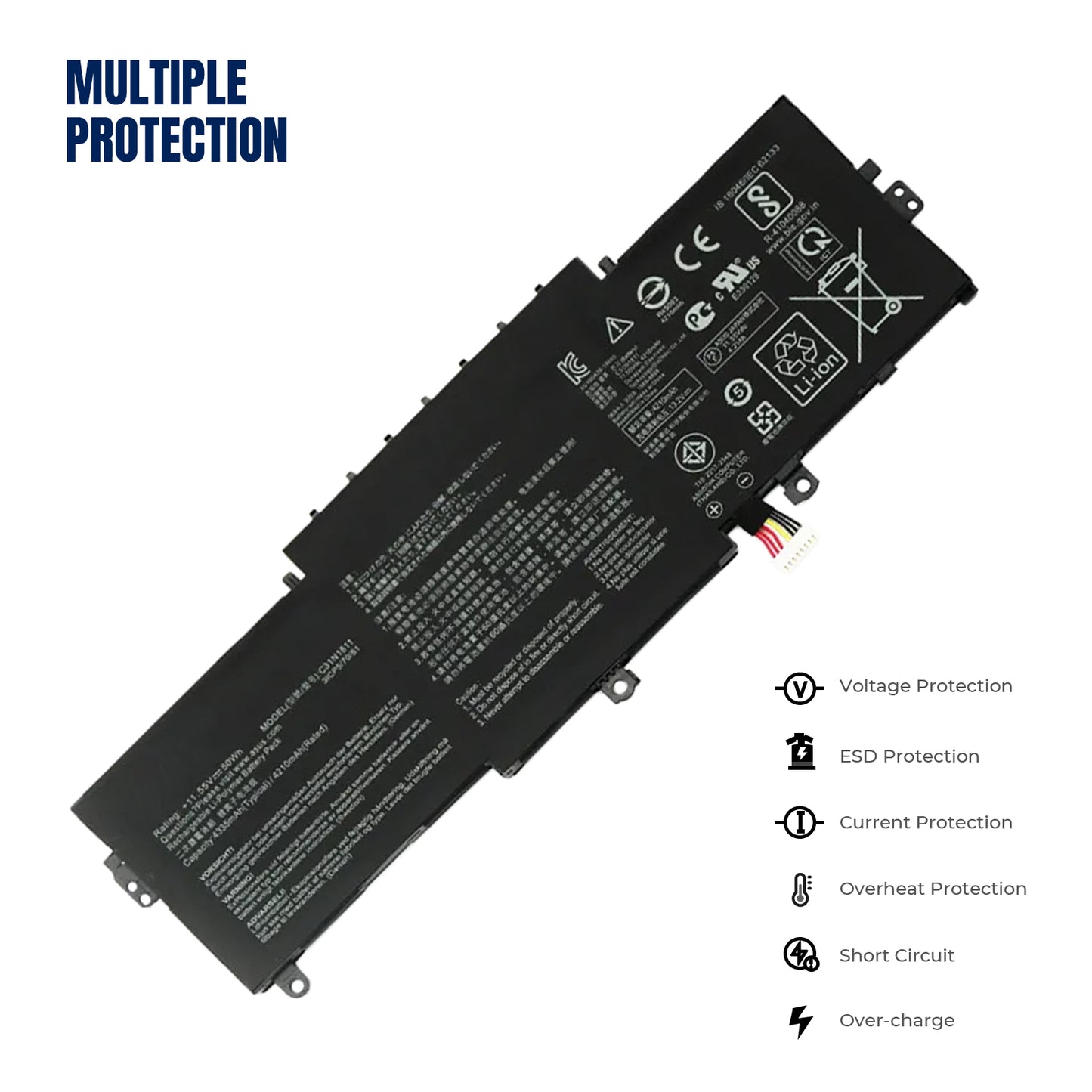 Аккумулятор для ноутбука KELESY C31N1811 для ASUS BX433FN UX433FN-2S для ZenBook 14 UX433F UX433FA-A5046R 0B200-03080000 4335 мАч