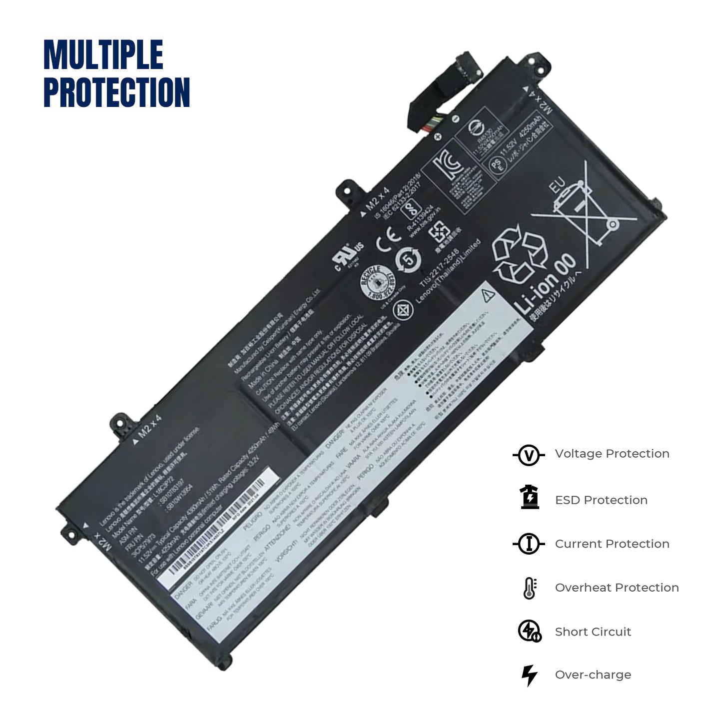 KELESY New L18C3P72 Battery For Lenovo ThinkPad T490 T495 P43S P14s 1st Gen L18C3P71 L18L3P73 L18M3P74 L18M4P73 L18M4P74