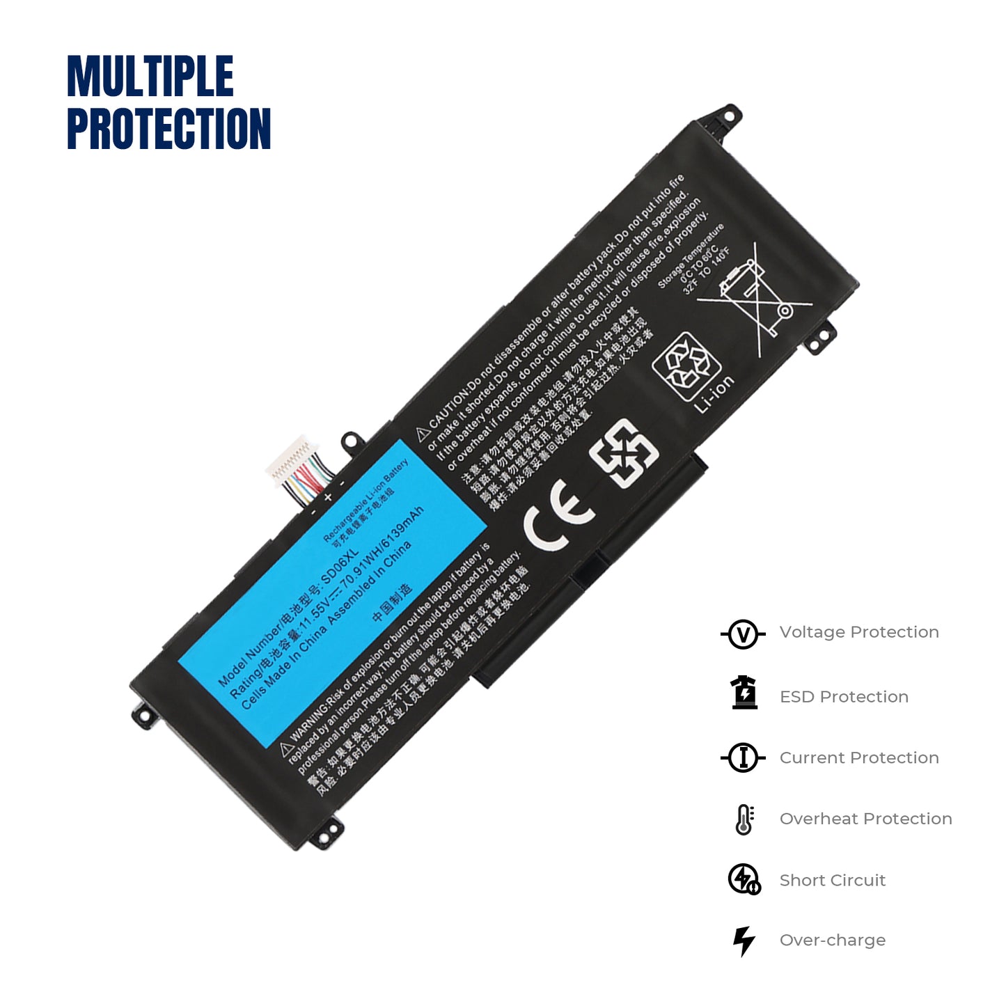 KELESY SD06XL Laptop Battery For HP Omen 15-EK 15-EN 15-ek0xxx 15-ek0013dx 15-ek1013dx 15-EK0019NR EK0008CA EK1017TX TPN-Q23