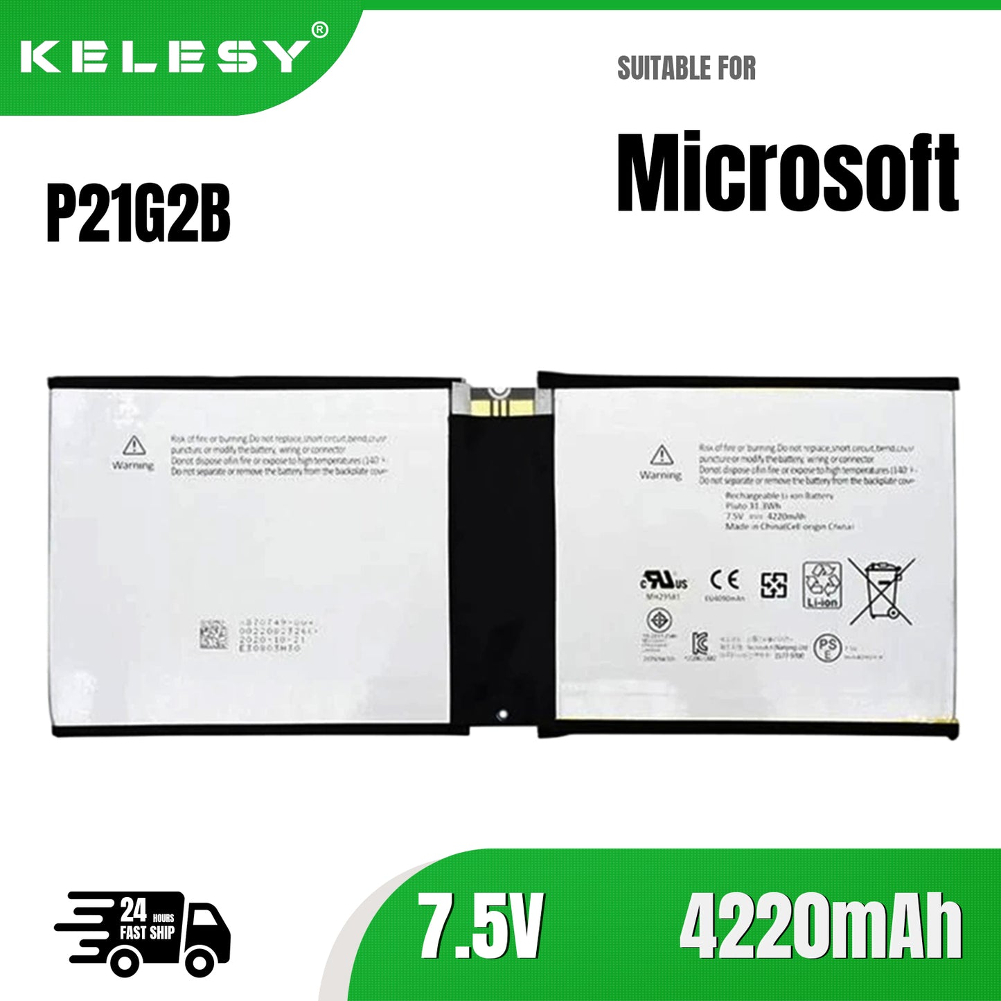 KELESY P21G2B Table Computer Battery For Samsung Sdi Microsoft Surface Rt 2 3 Rt2 3 Laptop Battery P21G2B 7.5v 31.3wh