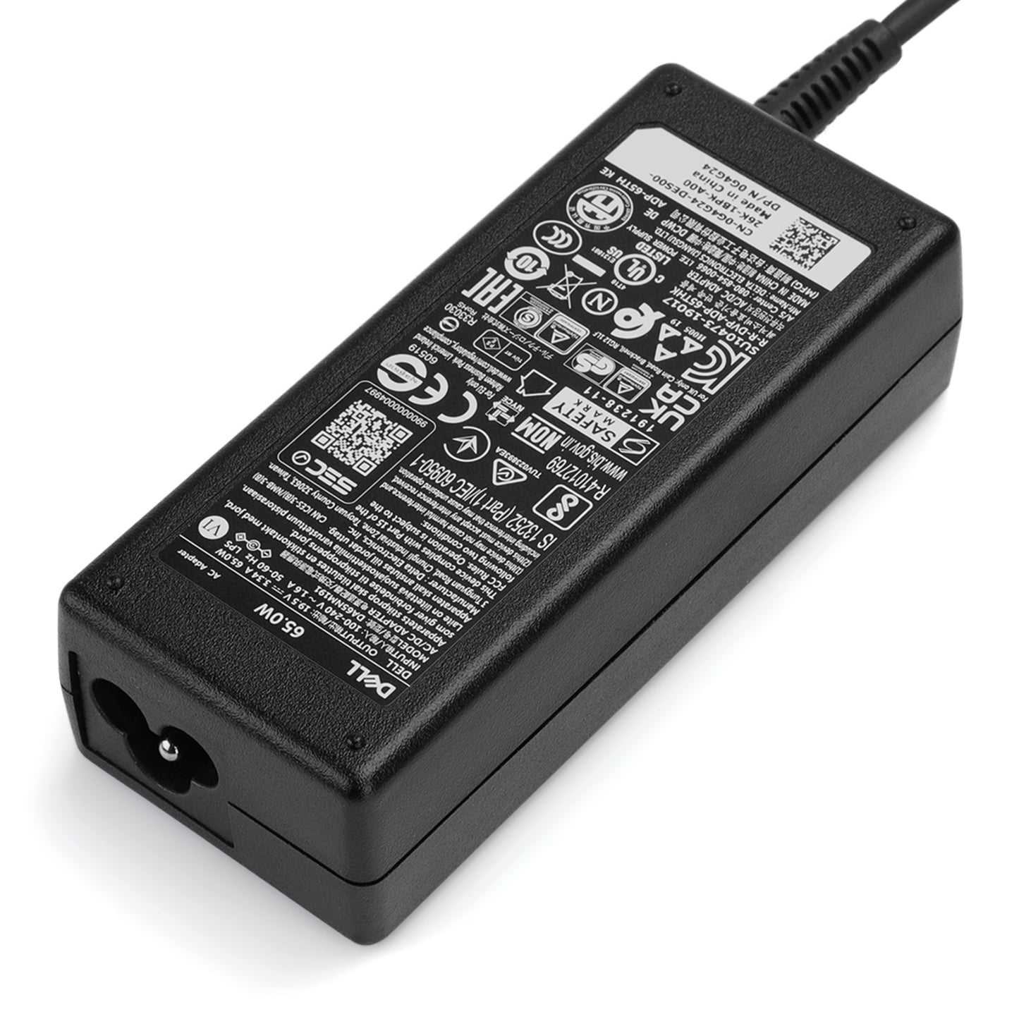 DELL Laptop AC Adapter for DELL 65W 4.5*3.0 Black Tip, DA65NM191