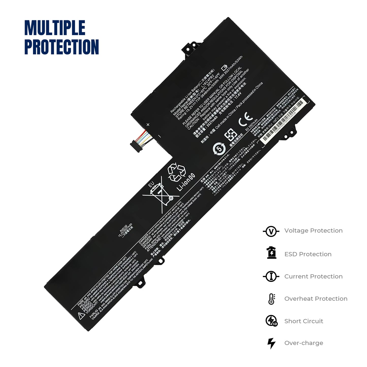 KELESY L16C4PB2 L16M4PB2 L16L4PB2 Laptop Battery For Lenovo IdeaPad 720S-14IKB V720-14 K42-80 Series Notebook 15.2V 55WH