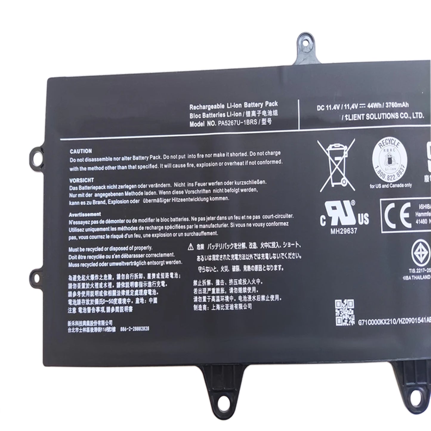 KELESY batería para portátil Toshiba Portege X20W, 11,4 V, 44Wh, PA5267U-1BRS, X20W-D, X20W-D-10E, serie X20W-D-10Q, PA5267U
