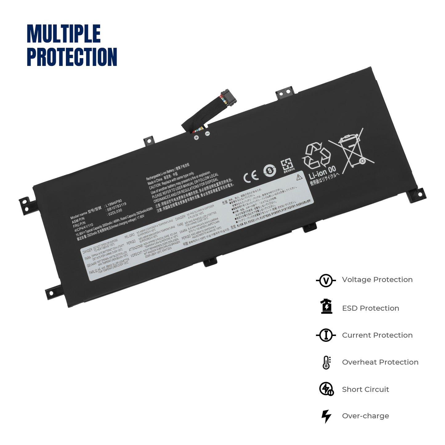 KELESY новый L18C4P90 L18M4P90 SB10T83120 5B10W13934 аккумулятор для Lenovo ThinkPad L13 Yoga 20R6S00800 Legion 7-16ACHg6 1005007305666974