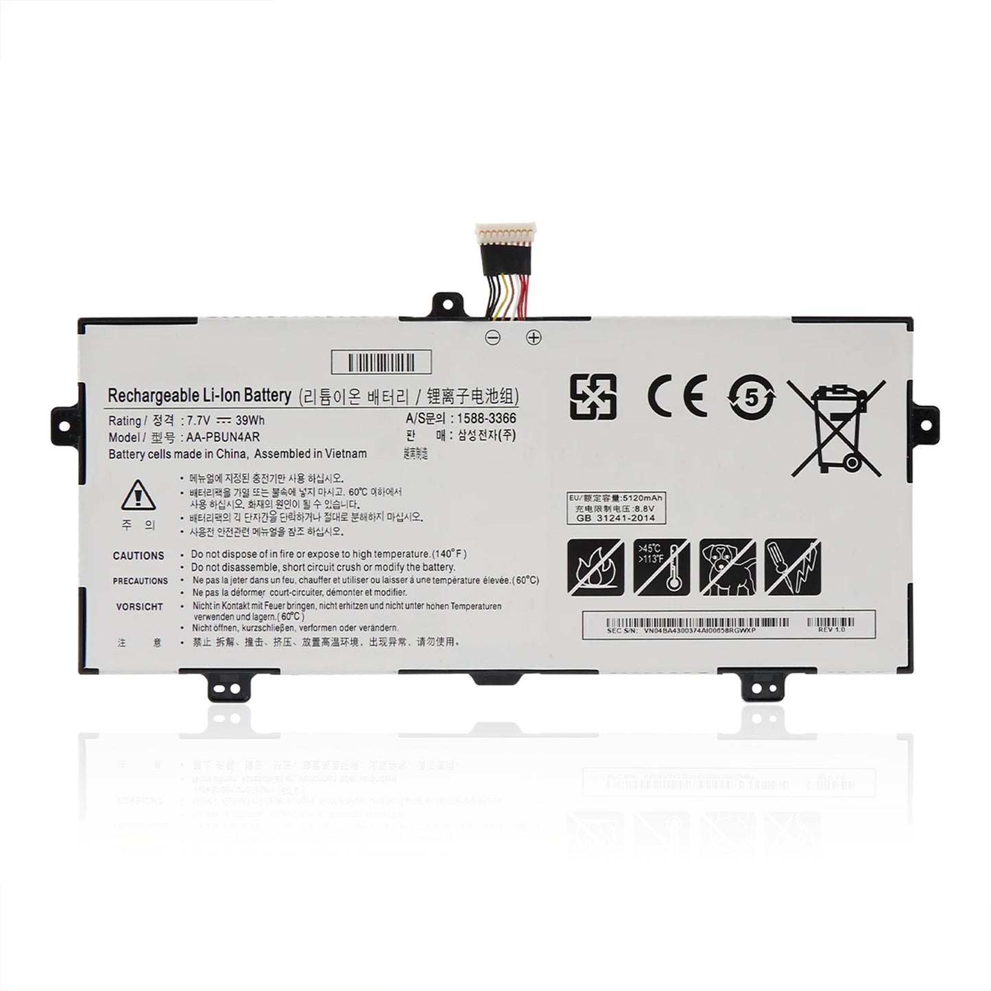 KELESY Batería de 2024 AA-PBUN4AR para ordenador portátil, pila para Samsung NP900X5L 940X3L NT900X5P NT900X5L NT900X5M NP940X3L