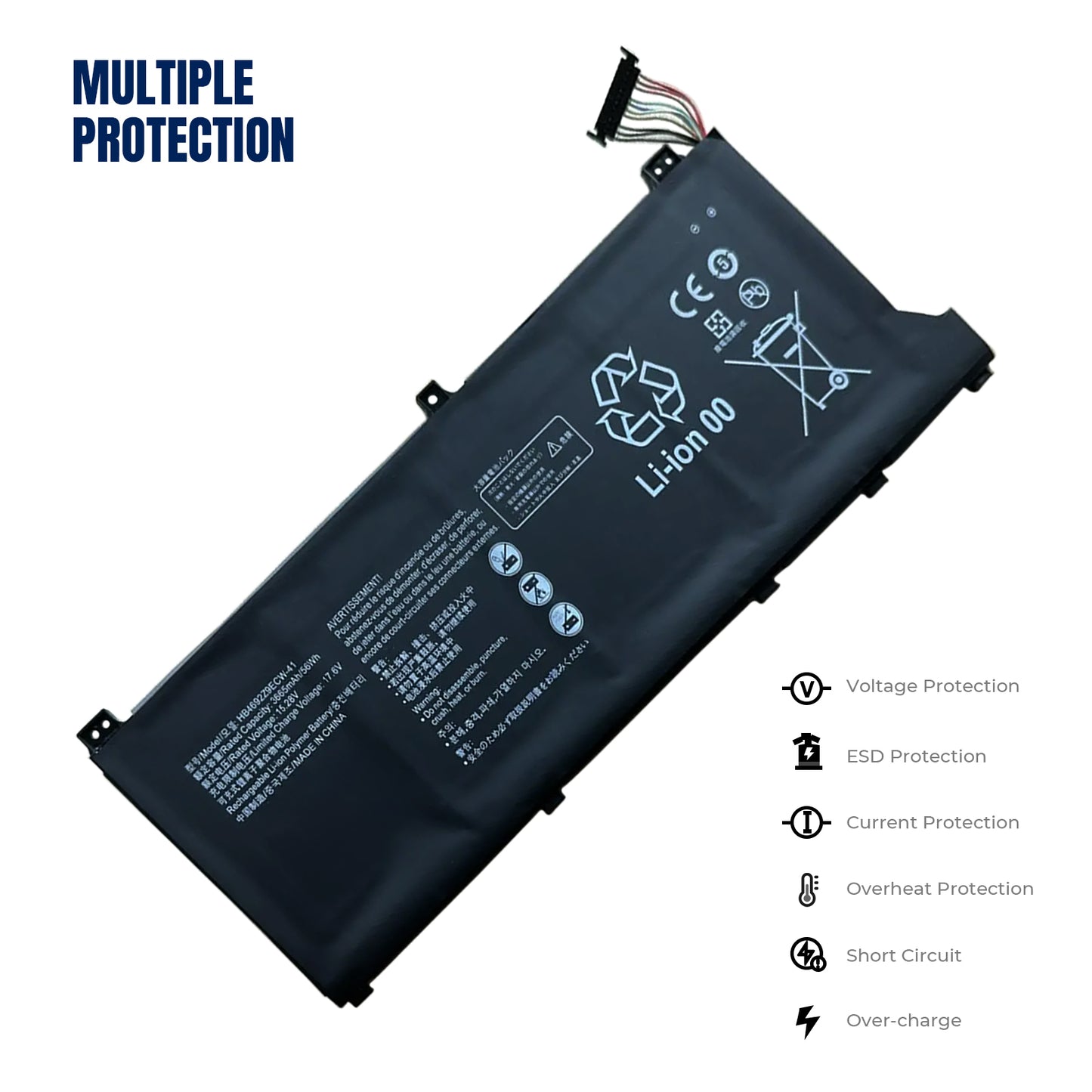 KELESY Batería de HB4692Z9ECW-41 para Huawei, MateBook, D14-53010TVS, Magicbook, 14 NBB-WAH9P, NBL-WAQ9H, WFH9, WFQ9, nueva