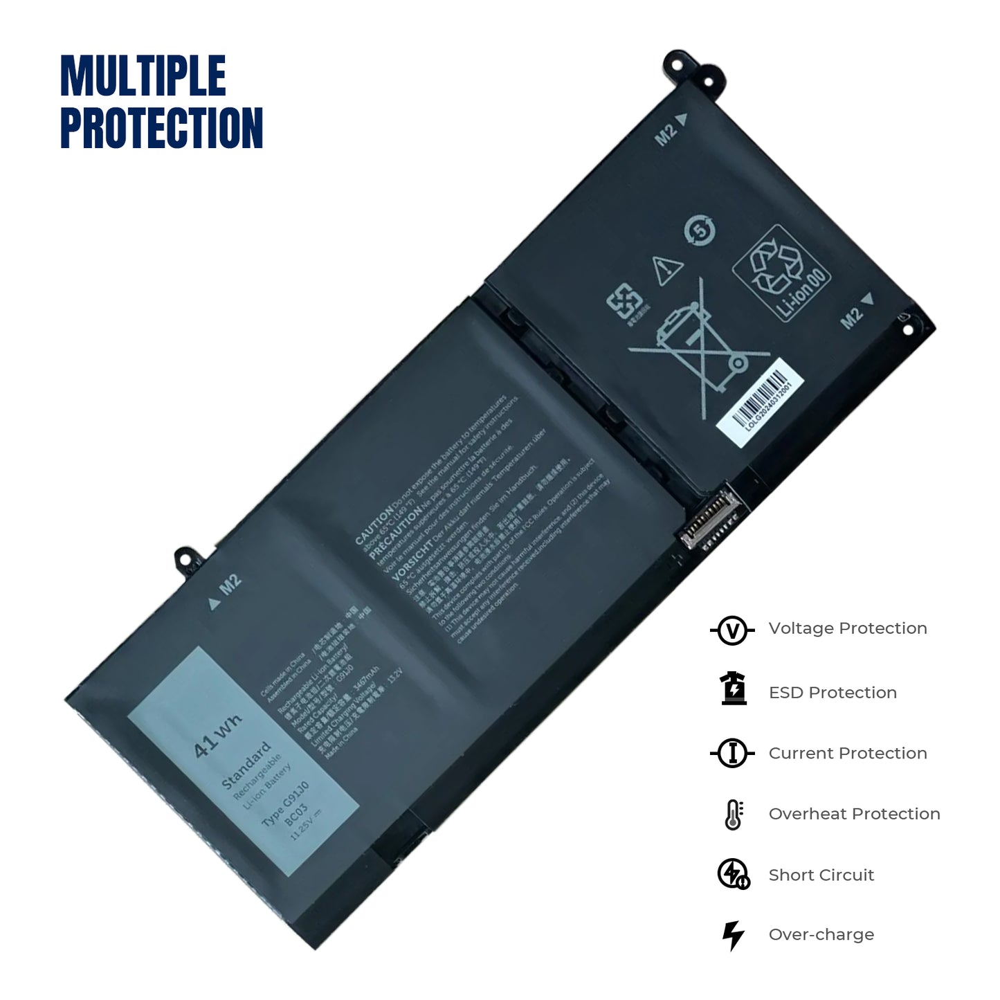 KELESY NEW G91J0 Laptop Battery For Dell Inspiron 15 3511 3515 3320 3520 3420 5510 5410 3510 3515 11.25V 41Wh
