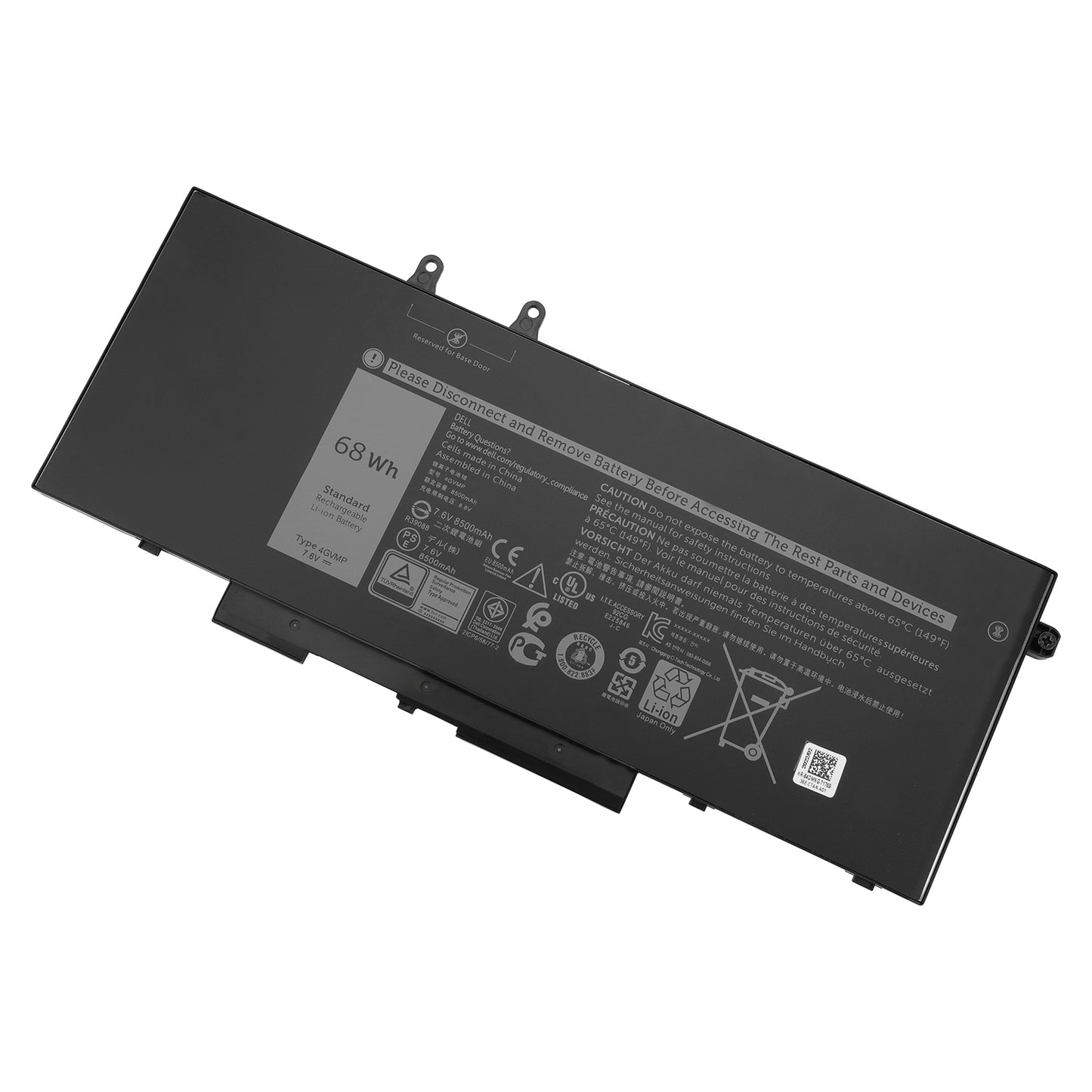 KELESY 4GVMP 7.6V 68Wh Laptop Battery For Dell Latitude 5400 5410 5500 Precision 3540 3550 Inspiron 7590 2-in-1 Series