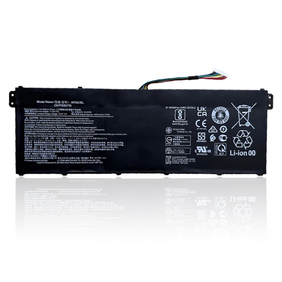 KELESY New AP20CBL Laptop Battery For Acer Chromebook 315 CB315-4H,511 C734,514 CB514,C815 Swift SF314-43-R2R4,R5-5500U