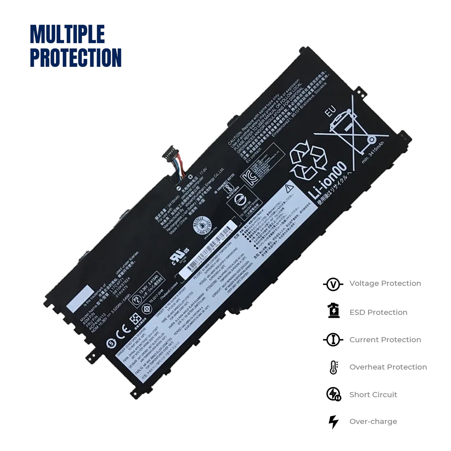 KELESY batería para Lenovo ThinkPad X1 YOGA GEN 3 2018 01AV475 L17M4P71 L17C4P71 SB10K97623 01AV499 L17C3P71, nueva, 01AV474