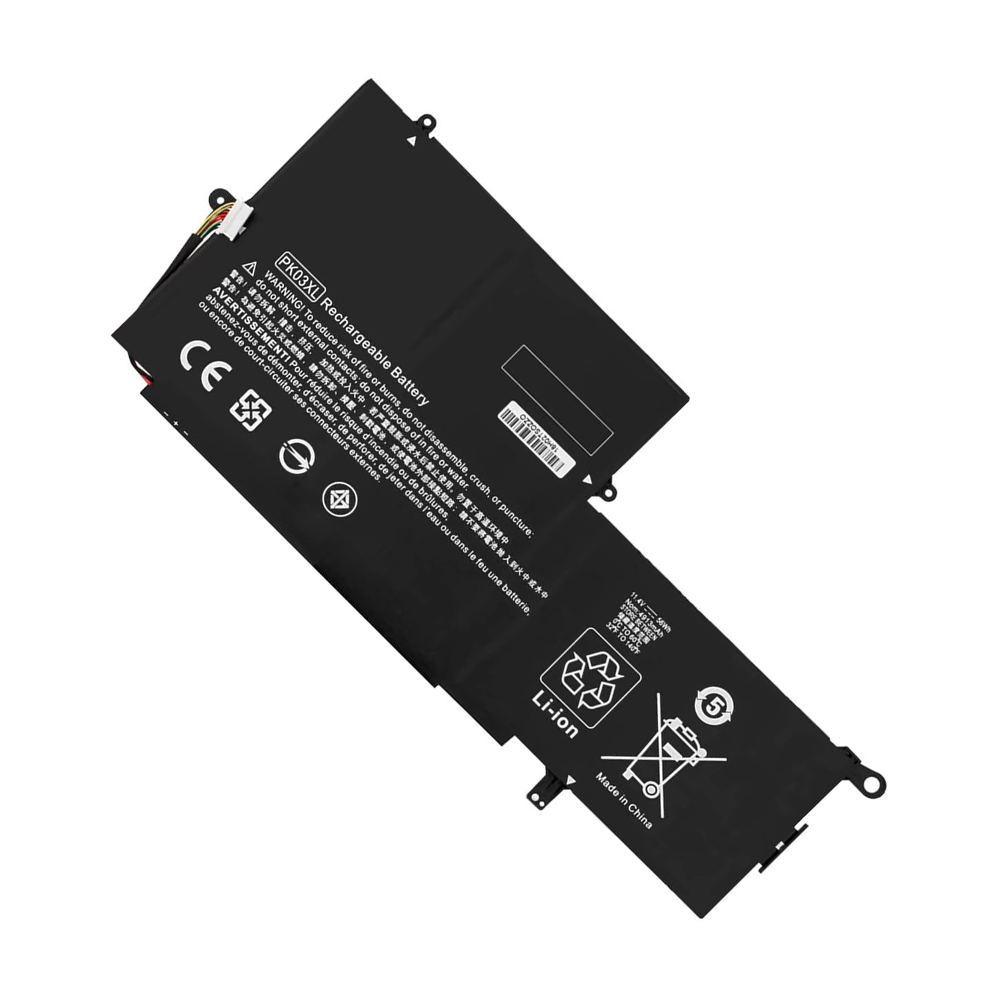 KELESY PK03XL Laptop Battery for HP Spectre Pro X360 13 G1 Series M2Q55PA M4Z17PA HSTNN-DB6S 6789116-005 11.4V 56WH