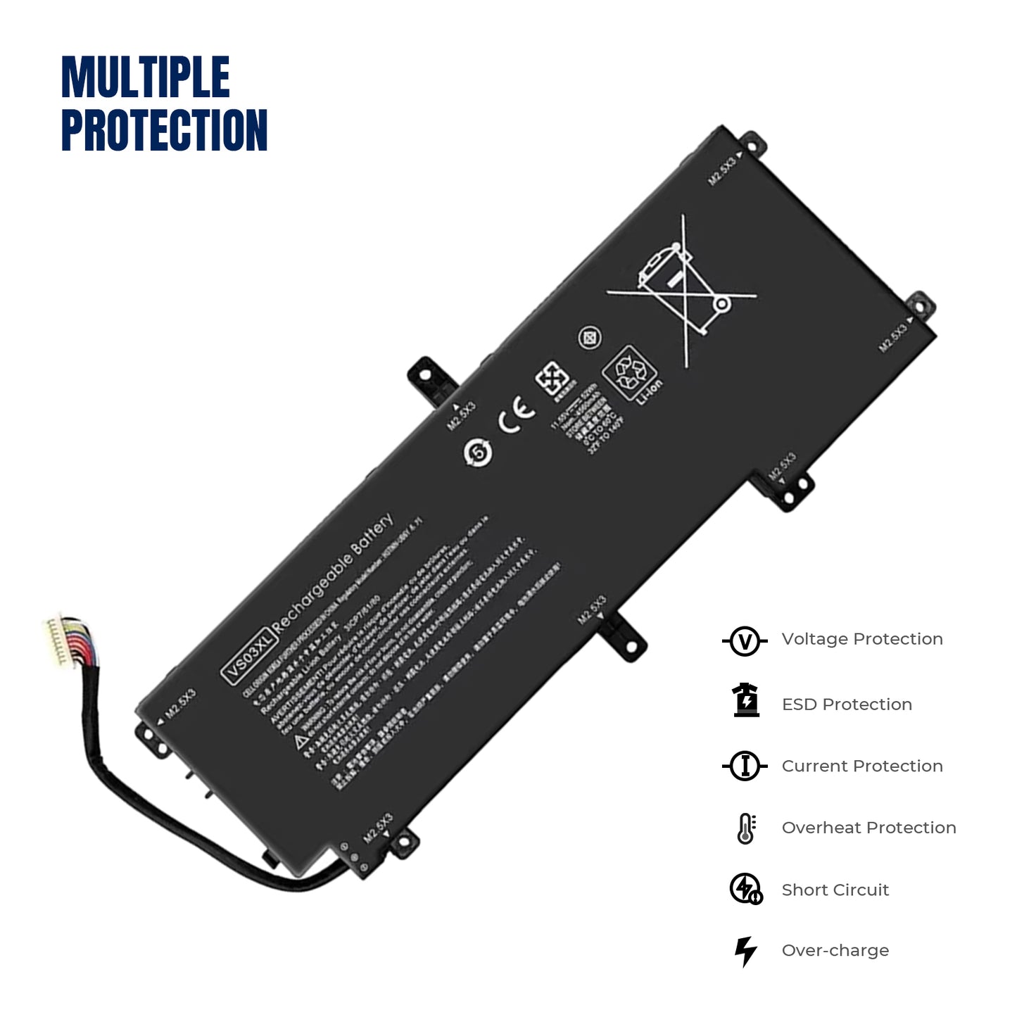 KELESY VS03XL TPN-I125 HSTNN-UB6Y Laptop Battery For HP Envy 15-AS000NIA AS020TU AS165NZ AS111TU AS104NA 849047-541 849313-850