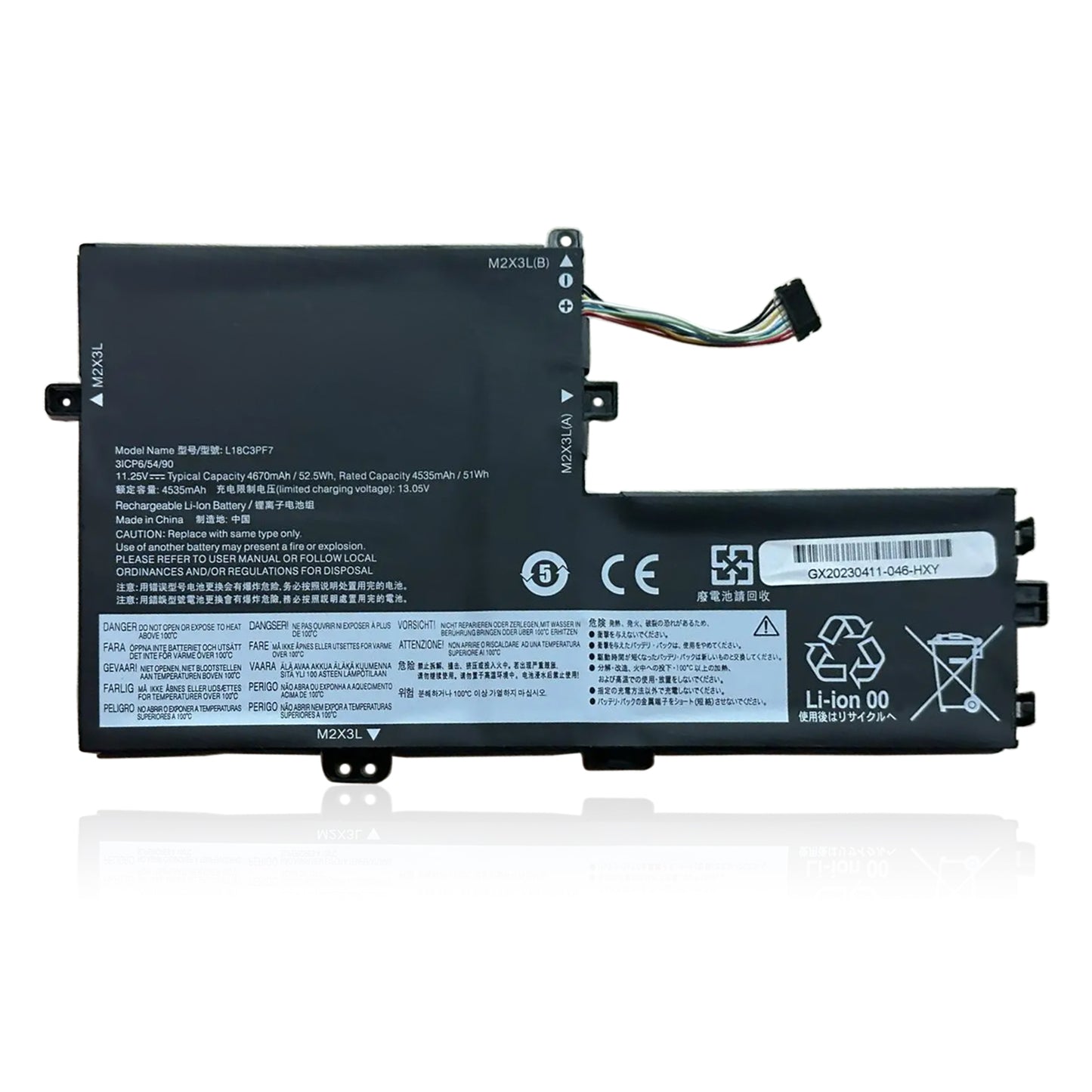 KELESY 52.5Wh L18C3PF7 Laptop Battery For Lenovo Ideapad S340-15 S540-15 L340-15IWL/15API/17API V155-15API L18L3PF2 L18C3PF6