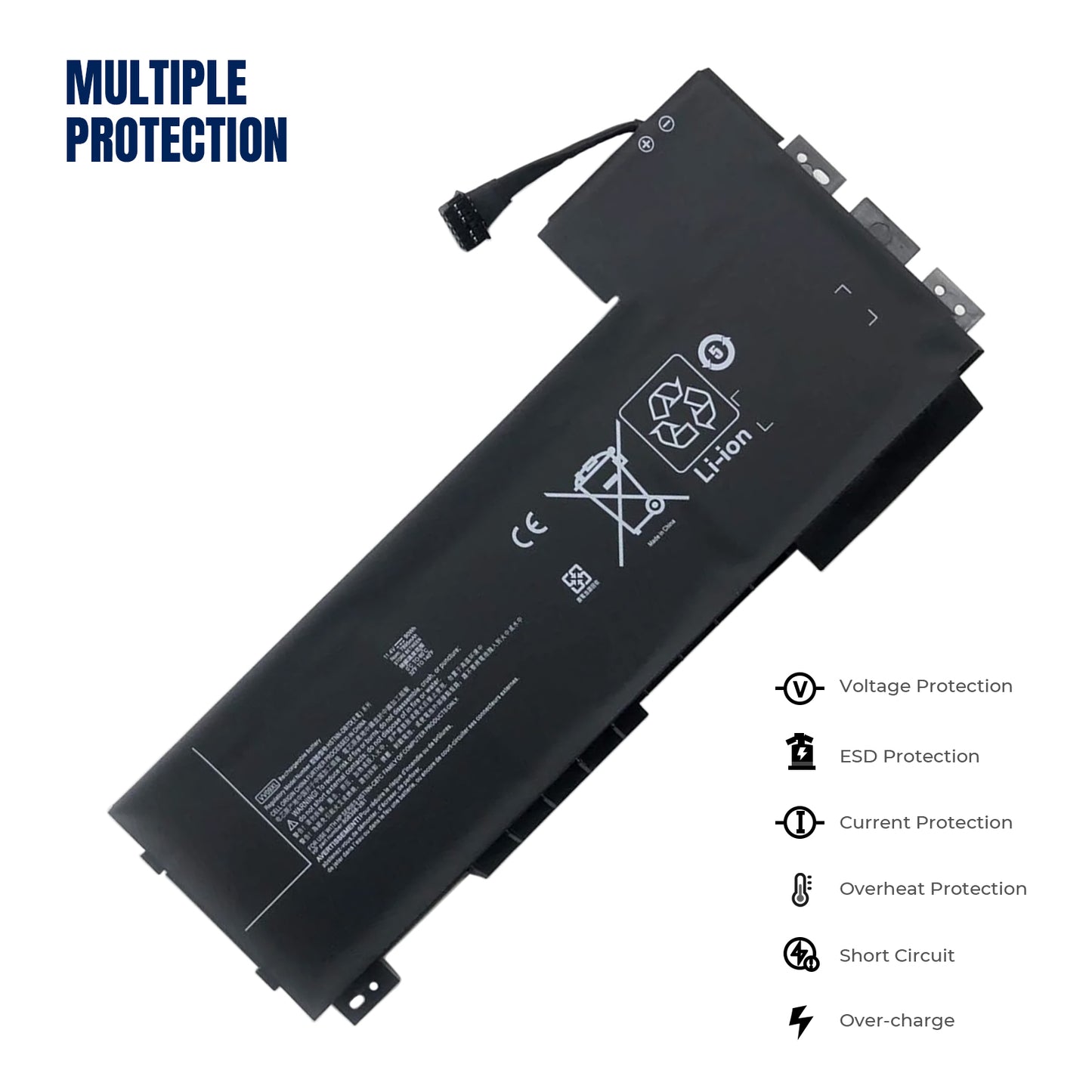 KELESY VV09XL Laptop Battery For HP ZBook 15 G3 G4 Series HSTNN-DB7D HSTNN-C87C 808398-2C2 808398-2C1 808452-005 11.4V 90WH