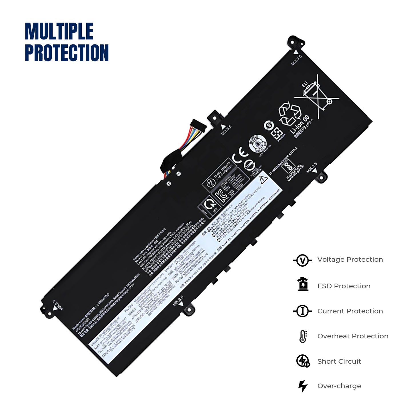KELESY New L19M4PD8 Laptop Battery for Lenovo Yoga Duet 7-13IML05 2-in-1 IML 2020 2021 Series L19C4PD8 5B10X87836 SB10X87837