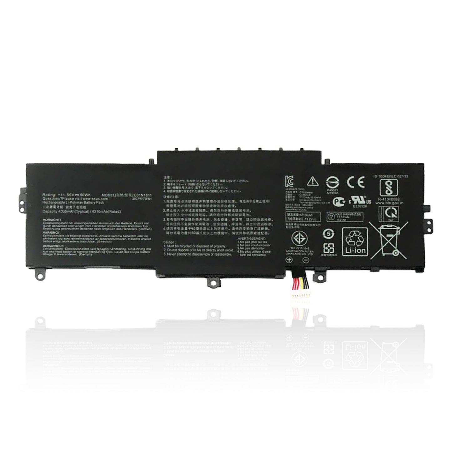 Аккумулятор для ноутбука KELESY C31N1811 для ASUS BX433FN UX433FN-2S для ZenBook 14 UX433F UX433FA-A5046R 0B200-03080000 4335 мАч