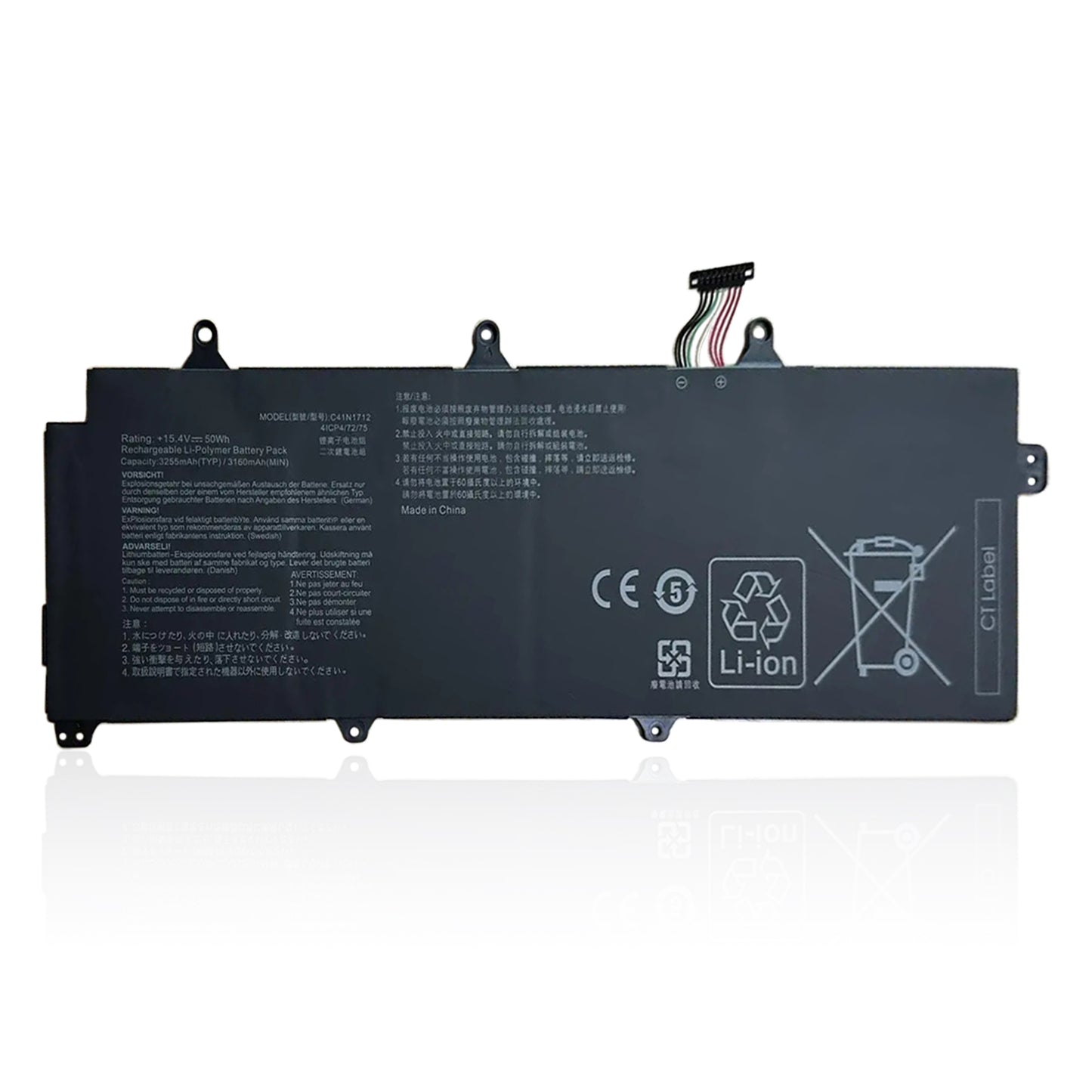 KELESY C41N1712 Laptop Battery For ASUS GX501 GX501Vl GX501GI GX501G GX501GM GX501GS GX501VSK GX501VS-XS710B200-02380100