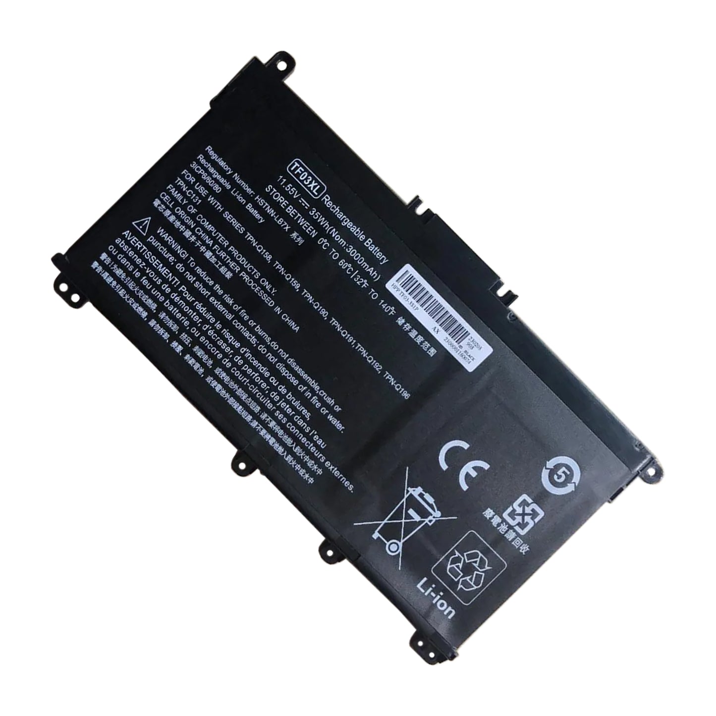 KELESY TF03XL Battery For HP 14-bp080nd 14-bf 15-CC TPN-Q188 Q189 Q190 Q191 Q192 Q201 HSTNN-LB7X HSTNN-LB7J 920070-855 11.55V