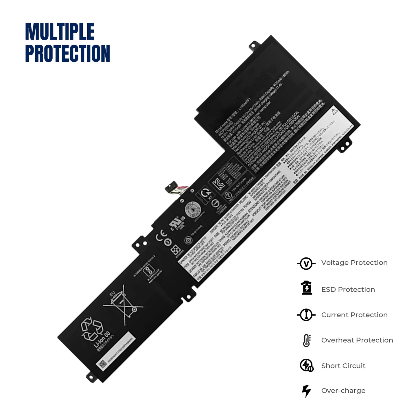 KELESY L19D4PD1 L19C4PD1 60WH Laptop Battery For Lenovo ideapad Yoga 6-13ARE05 6-13ALC6 Yoga C640-13IML LTE Series L19M4PD1