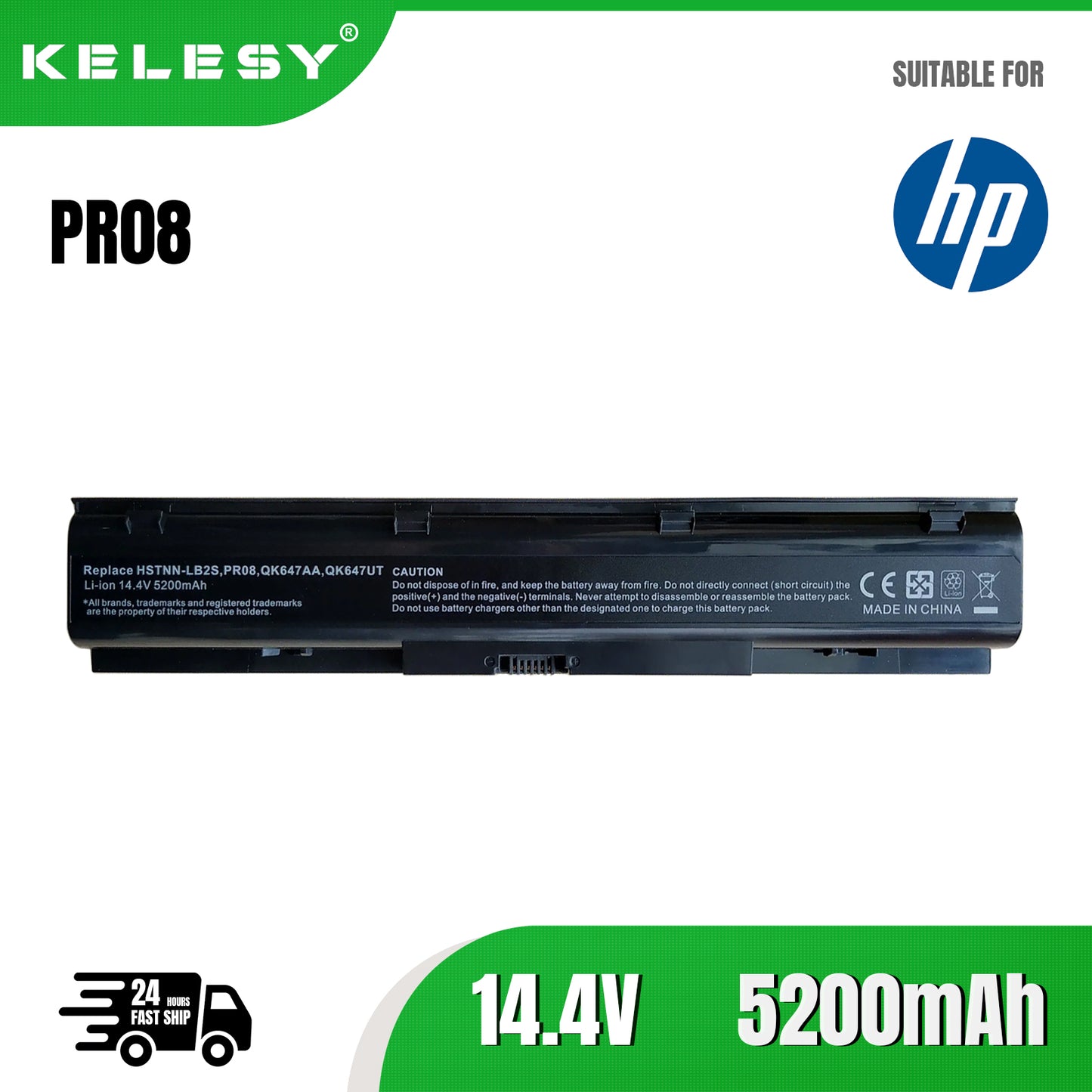 KELESY Laptop Battery For HP Probook 4730s 4740s Series 633734-141 633734-151 633734-421 633807-001 HSTNN-IB2S LB2S PR08