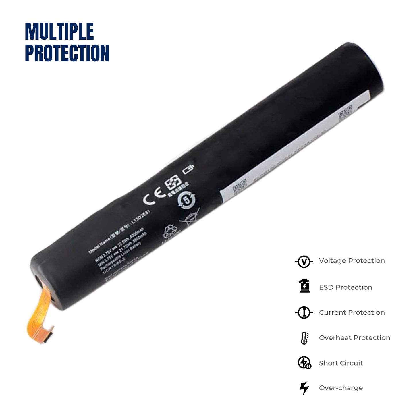 KELESY Korea Cell L13D2E31 Tablet Battery for Lenovo Yoga Tablet 8 B6000 B6000-H B6000-F 60044 60043 L13C2E31 3.75V 6000mAh