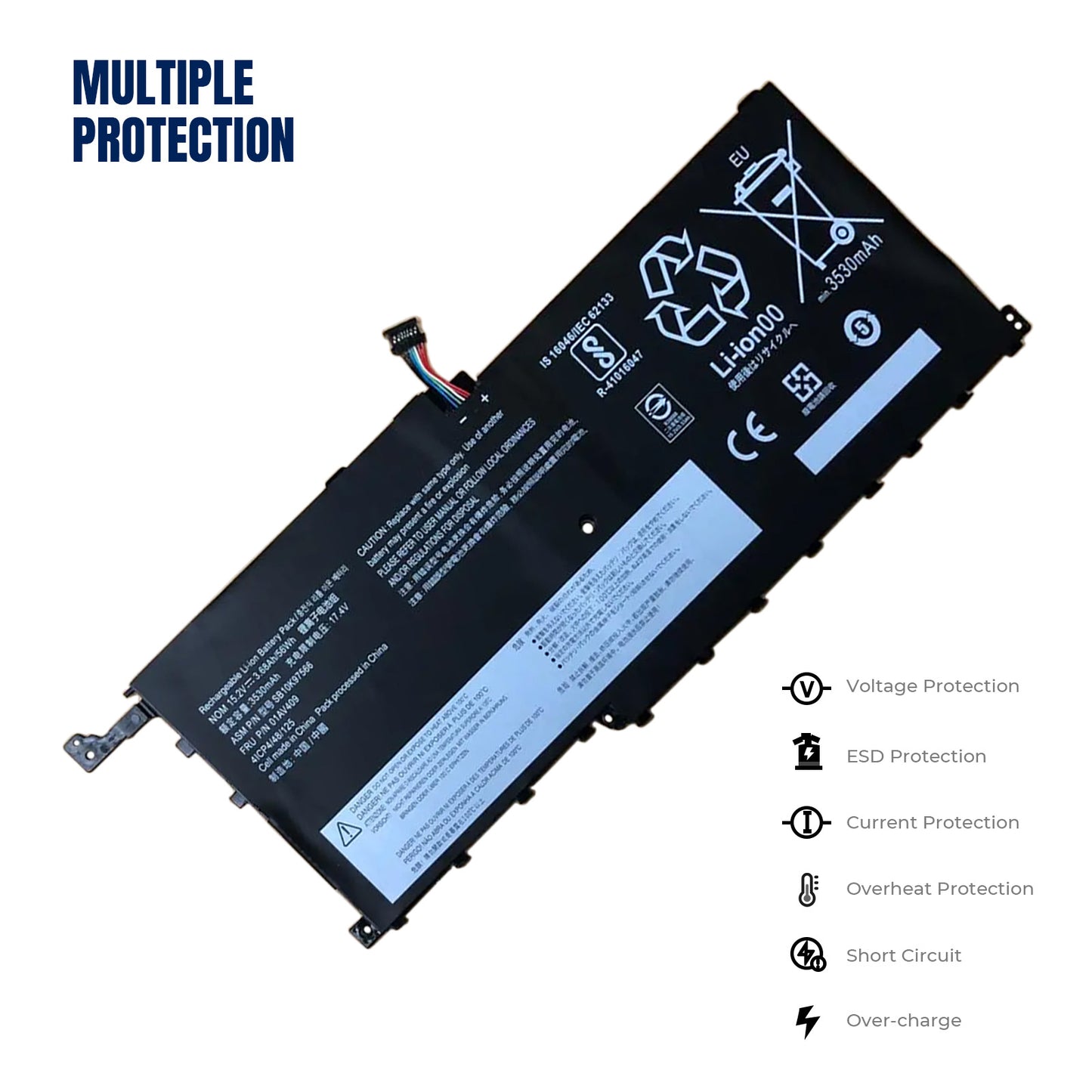 KELESY 15.2V 3.68Ah/56WH 01AV439 00HW028 Original Battery SB10F4647 01AV410 For Lenovo THINKPAD X1 YOGA Carbon 4 X1C 01AV457 409