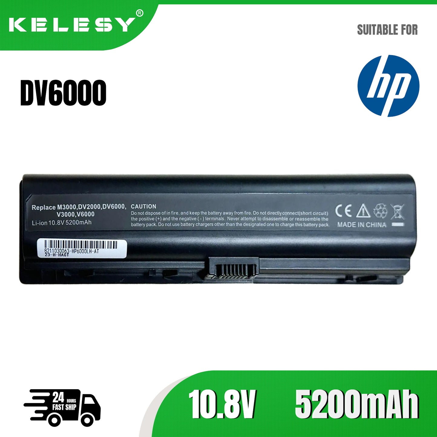 KELESY Laptop Battery For HP Pavilion DV2000 DV2700 DV6000 DV6700 DV6000Z DV6100 DV6300 DV6200 DV6400 DV6500 DV6600 HSTNN-LB42