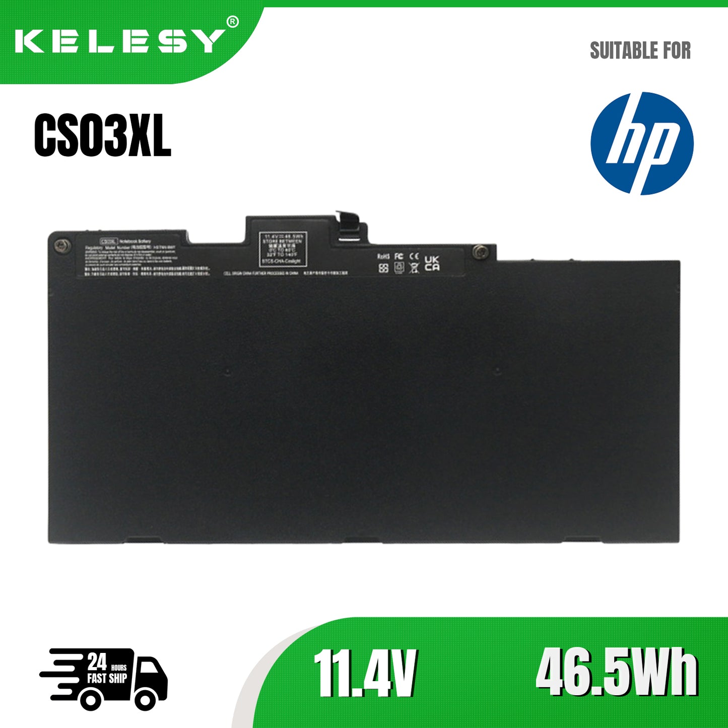 KELESY CS03XL Battery for HP Elitebook 840 848 850 745 755 G3 G4 ZBook 15u G3 G4 Series Laptop fits HSTNN-UB6S 800231-141 800513-001