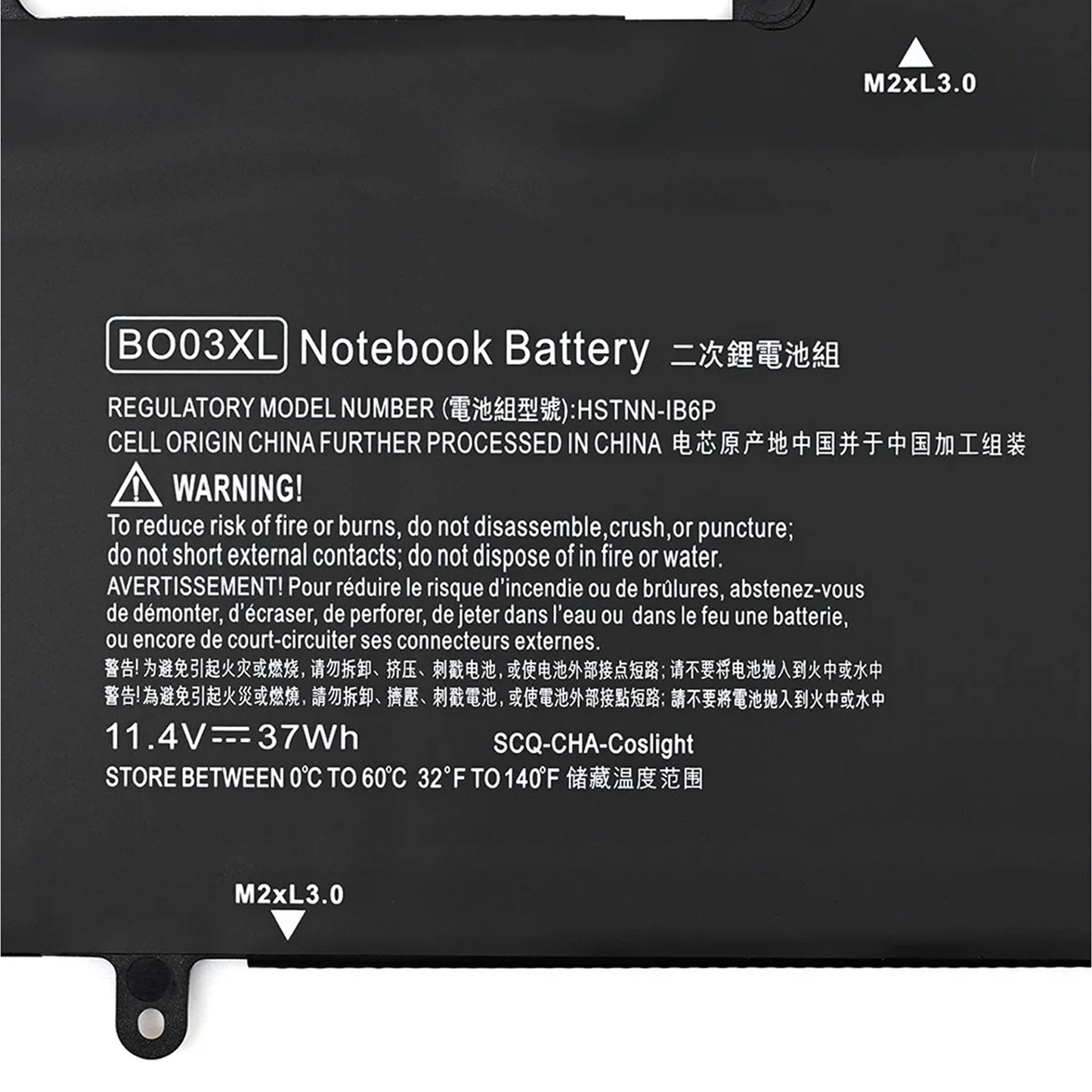 KELESY BO03XL Laptop Battery For HP Chromebook 14-X 14-X013DX 14-X015W 14-X015WM 14-x010nr 14-Z HSTNN-IB6P HSTNN-IB6C 773836-1B1