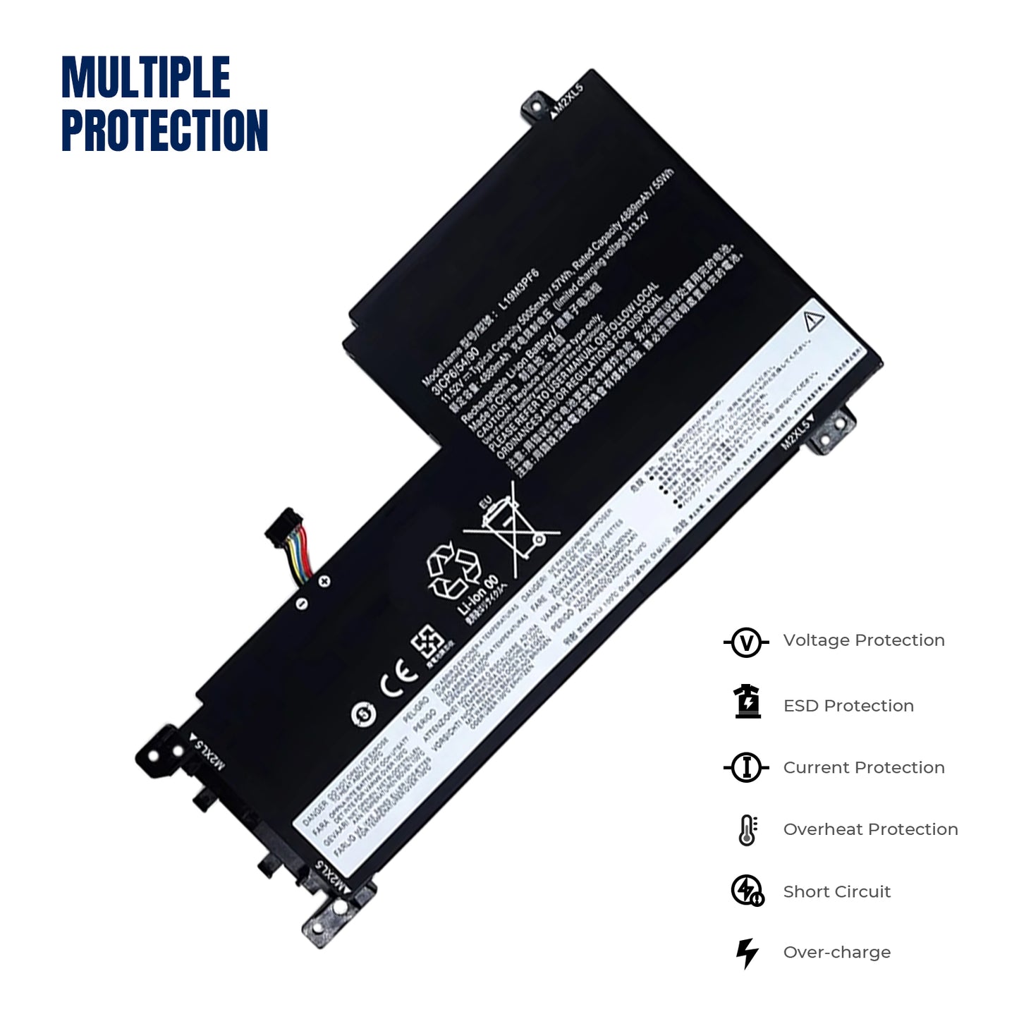 KELESY L19C3PF5 L19D3PF3 L19C3PF4 L19M3PF6 L19L4PF1 Laptop battery for Lenovo Ideapad 5-15IIL05 81YK 5-15ARE05 81YQ Series
