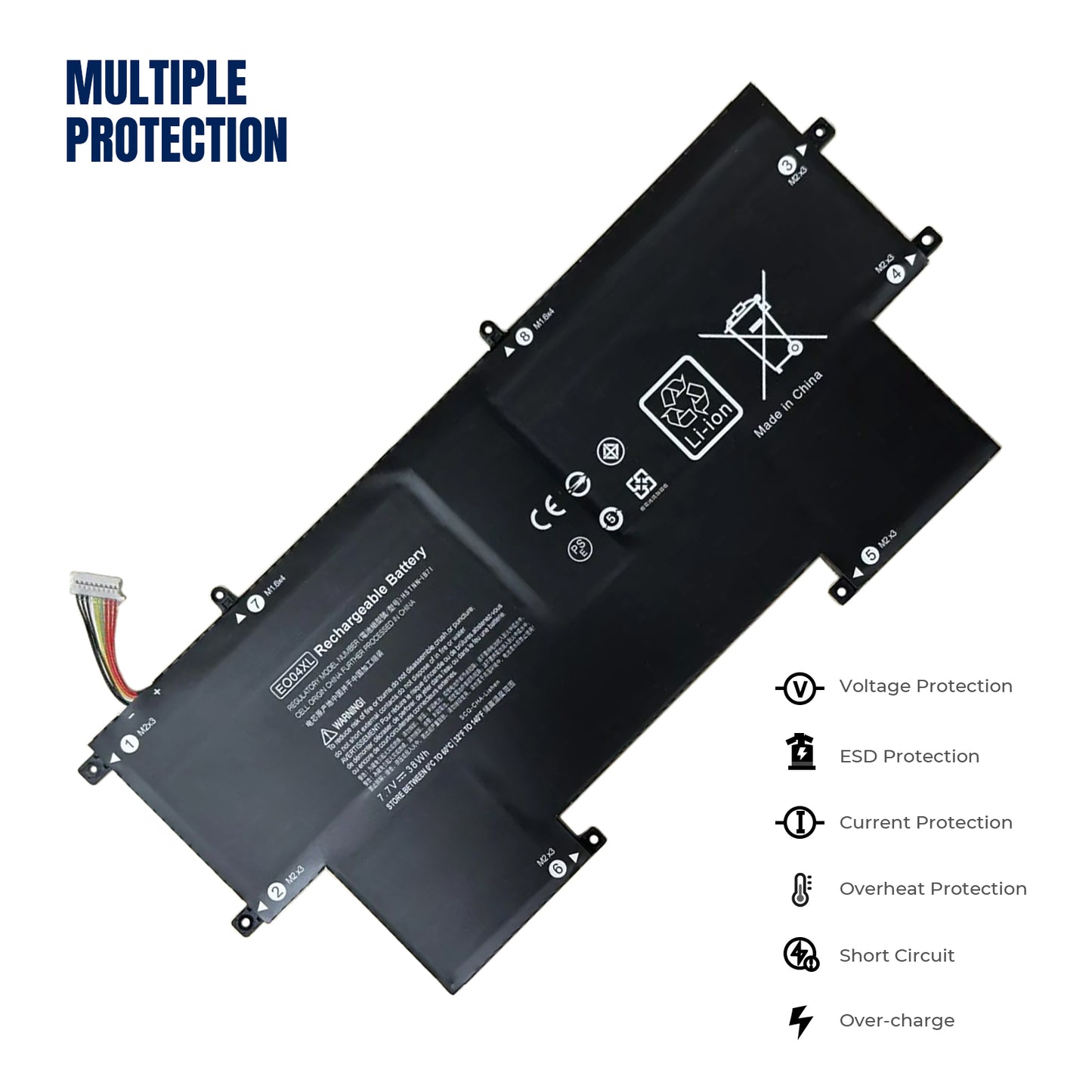 KELESY EO04XL HSTNN-I73C IB71 827927-1B1 1C1 Laptop Battery For HP EliteBook Folio G1 X2F46EA V1C37EA V1C36EA W8Q07AW 828226-005