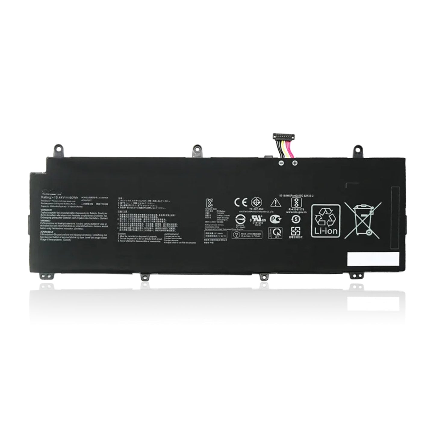 KELESY Аккумулятор C41N1828 для ASUS ROG Zephyrus S, GX531GW, GX531GV, GX531GWR, GX531GX, GX531GXR, GX531GV-ES003T, 15,44 В, 60 Вт·ч