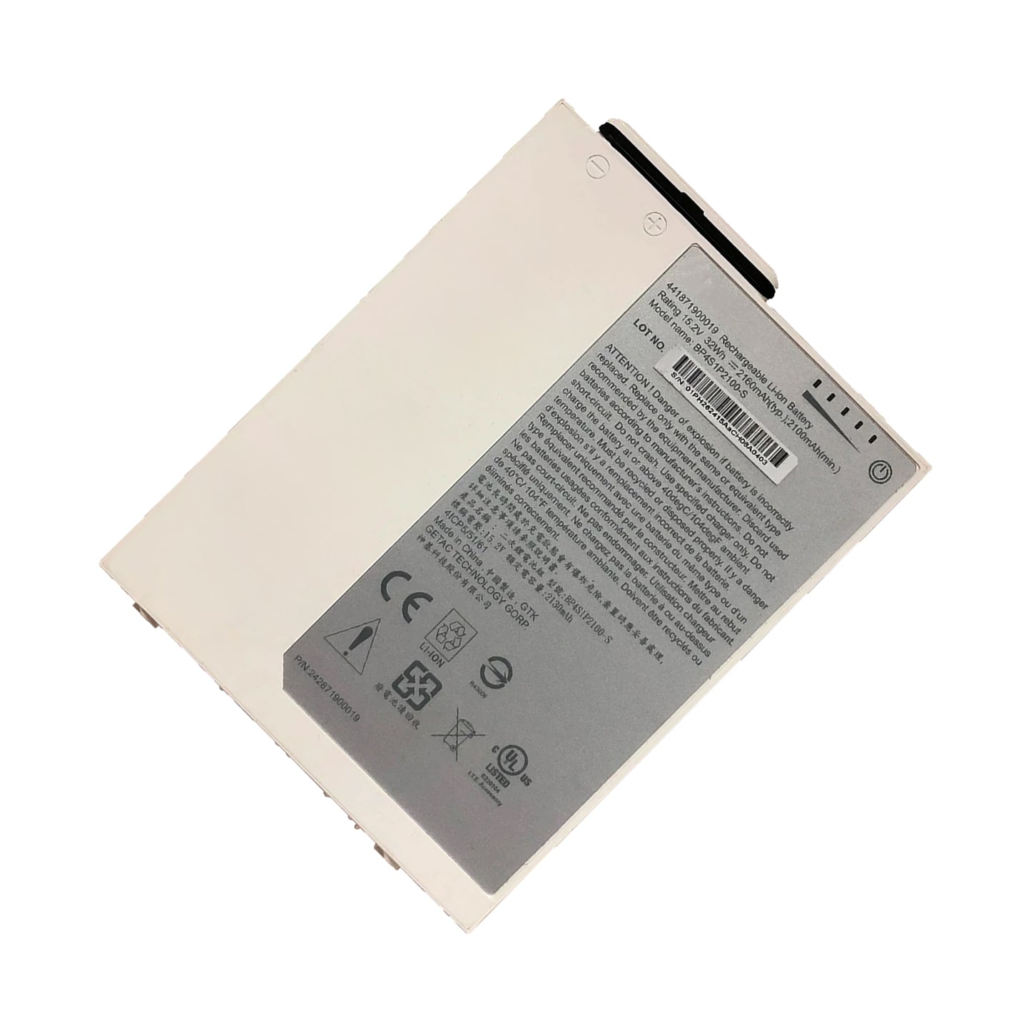 KELESY Batería Original de BP4S1P2100-S para ordenador portátil, 15,2 V, 32Wh, 2160mAh, para Getac RX10, RX10H, 441871900019