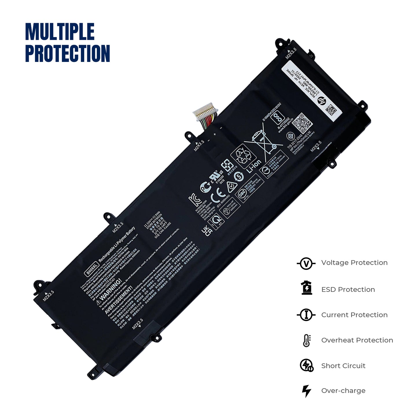 KELESY BN06XL HSTNN-IB8W L68235-1C1 For HP Spectre X360 Convertible 15-EB0005UR 15-EB0025TX Series 11.55V 72.9WH