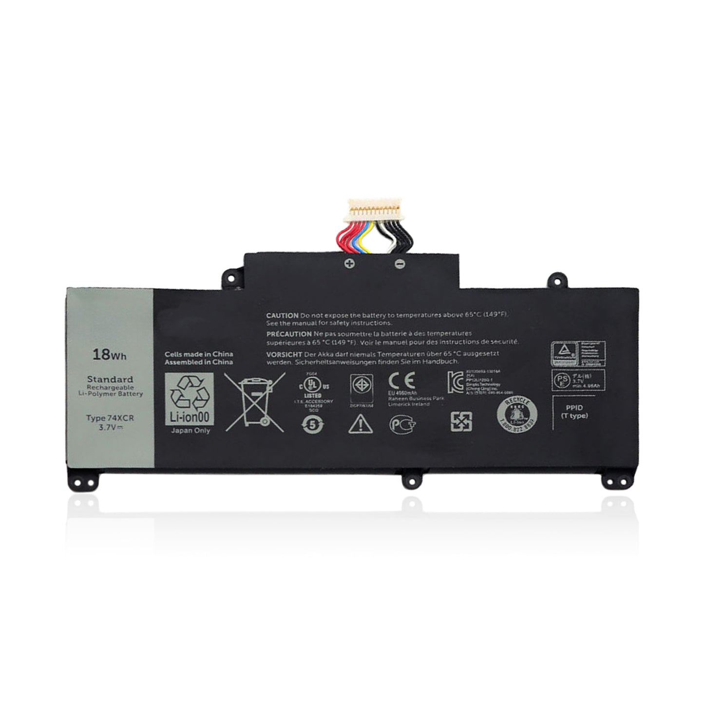 KELESY 74XCR 074XCR Laptop Battery For DELL Venue 8 Pro 5830 T01D VXGP6 X1M2Y Tablet Series 3.7V 18WH