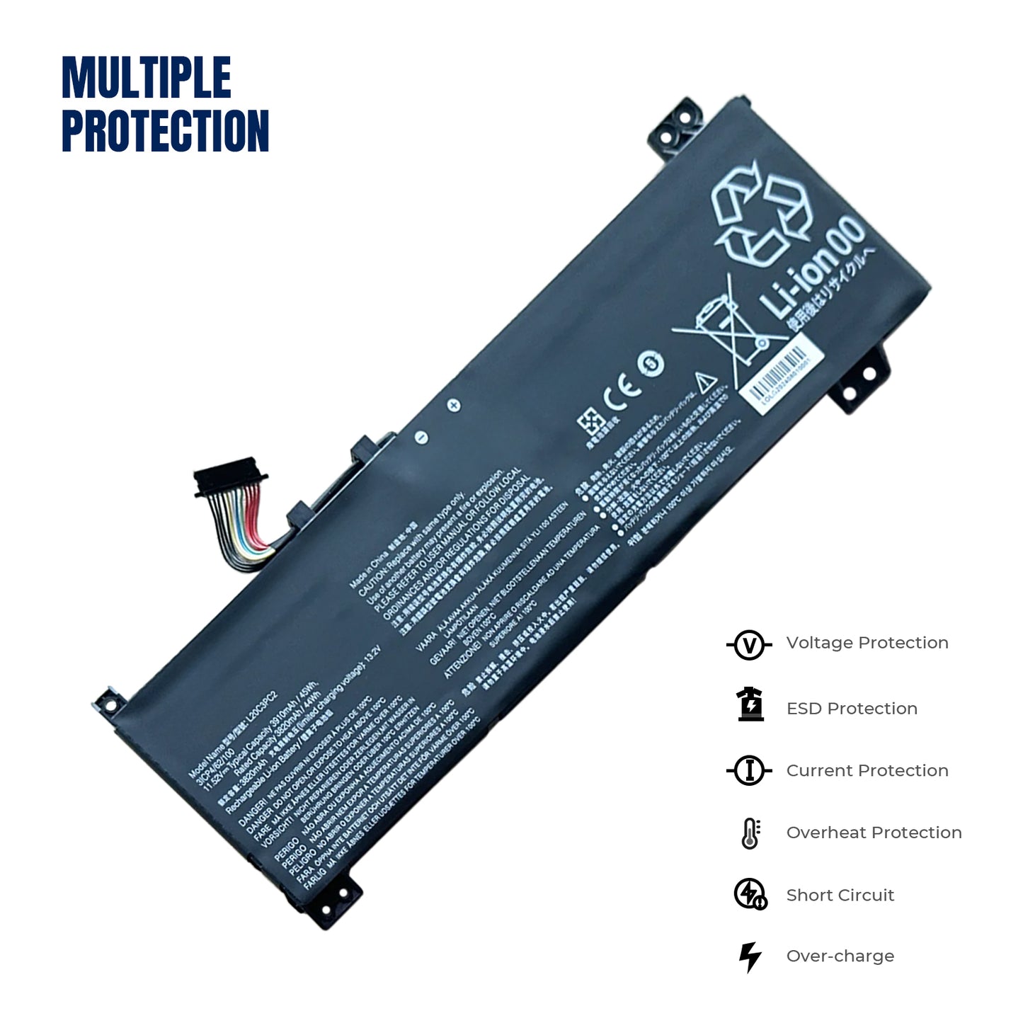 KELESY L20M3PC2 L20C3PC2 Laptop Battery For Lenovo ideapad Gaming 3 15ACH6 15IHU6 82K1 82K2 L20L3PC2 L20D3PC2 11.52V 45WH
