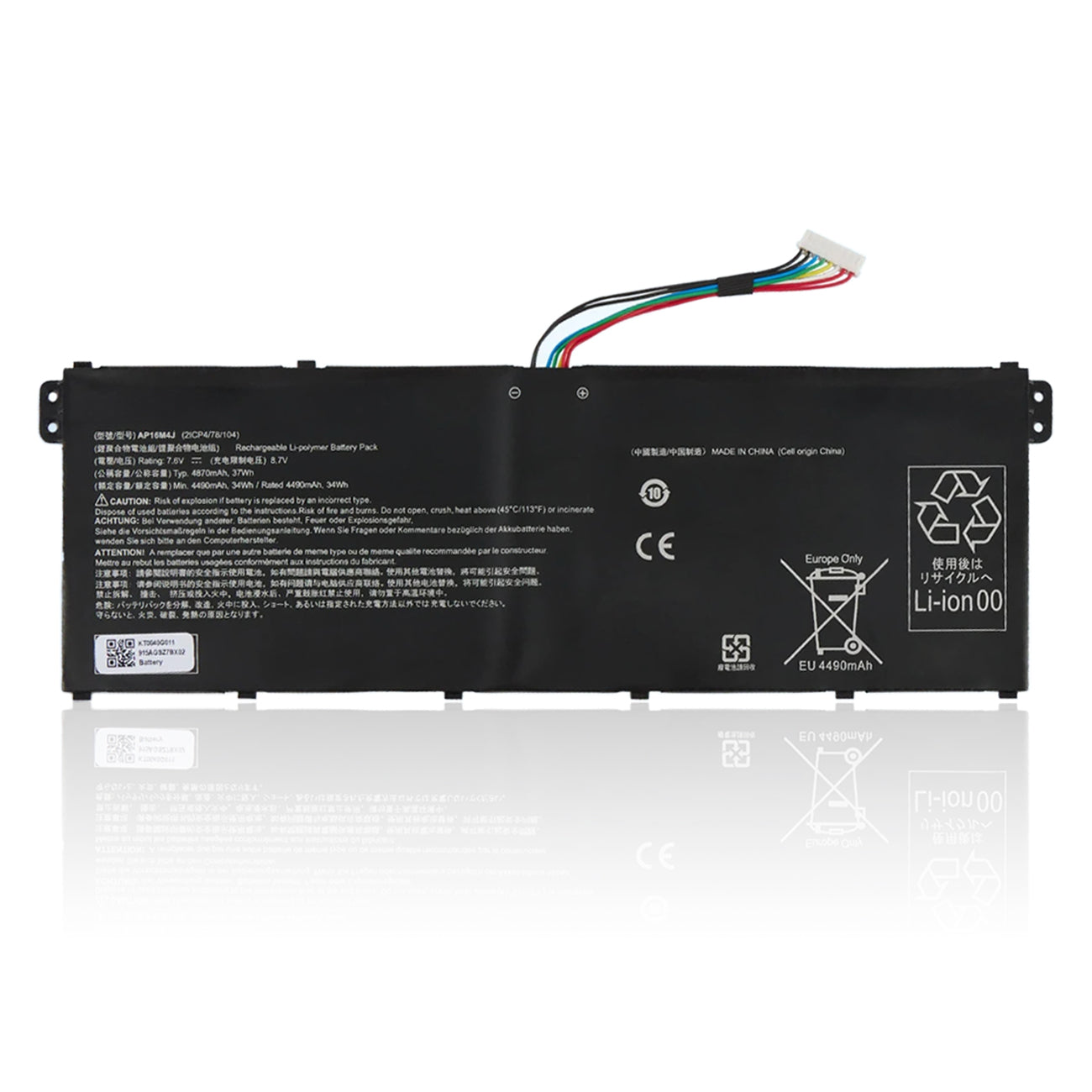 KELESY AP16M4J Laptop Battery For Acer Aspire 3 A317-33 EX215-51G Series Notebook 2ICP4/78/104 7.6V 37WH 4870mAh