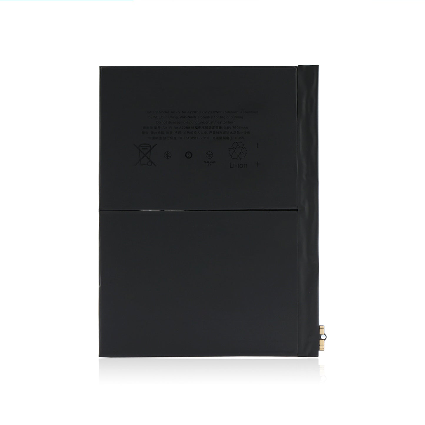 Аккумулятор для планшета KELESY A2288 для Apple iPad Air 4 10,9'' 2020 года A2316 A2324 A2325 A2072 3,8 В 7606 мАч