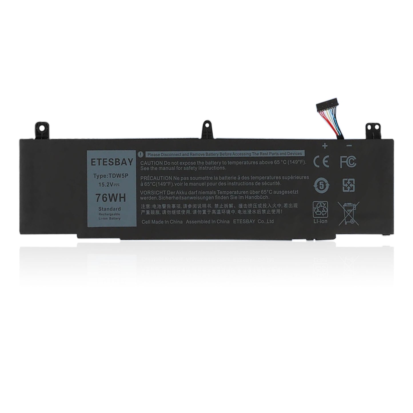 KELESY TDW5P Laptop Battery For Dell Alienware 13 R3 ALW13C-D1738 D2718 D2728 D2738 D2838 D2508 D2503S D2506S D2715S Series