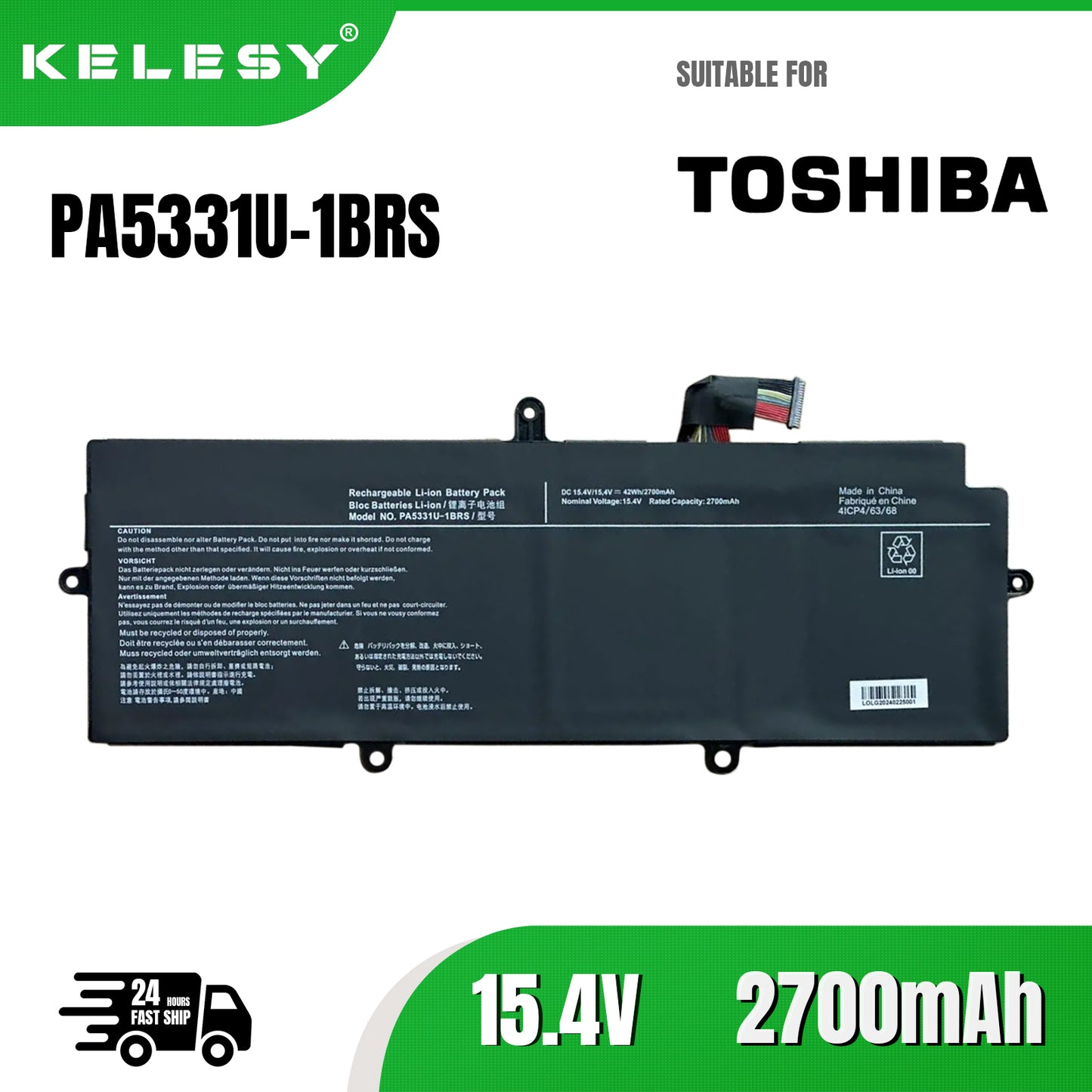 KELESY batería para ordenador portátil, pila para Toshiba Dynabook Portege, PA5331U-1BRS, A30-E, A30-E-174, X30L-G, X30L-G1331