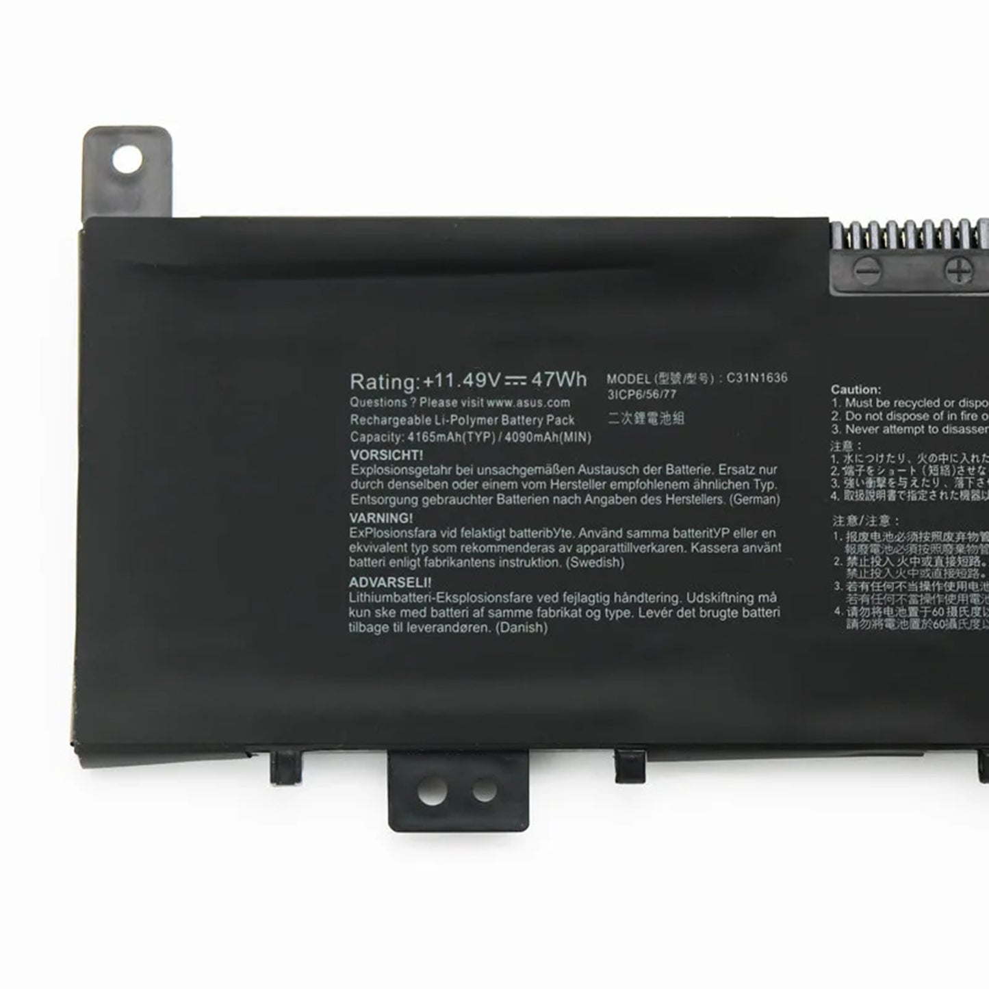 KELESY C31N1636 Laptop Battery for ASUS VivoBook Pro 15 N580V N580VD N580VN N580GD NX580V NX580VD X580V X580GD M580GD ZenBook