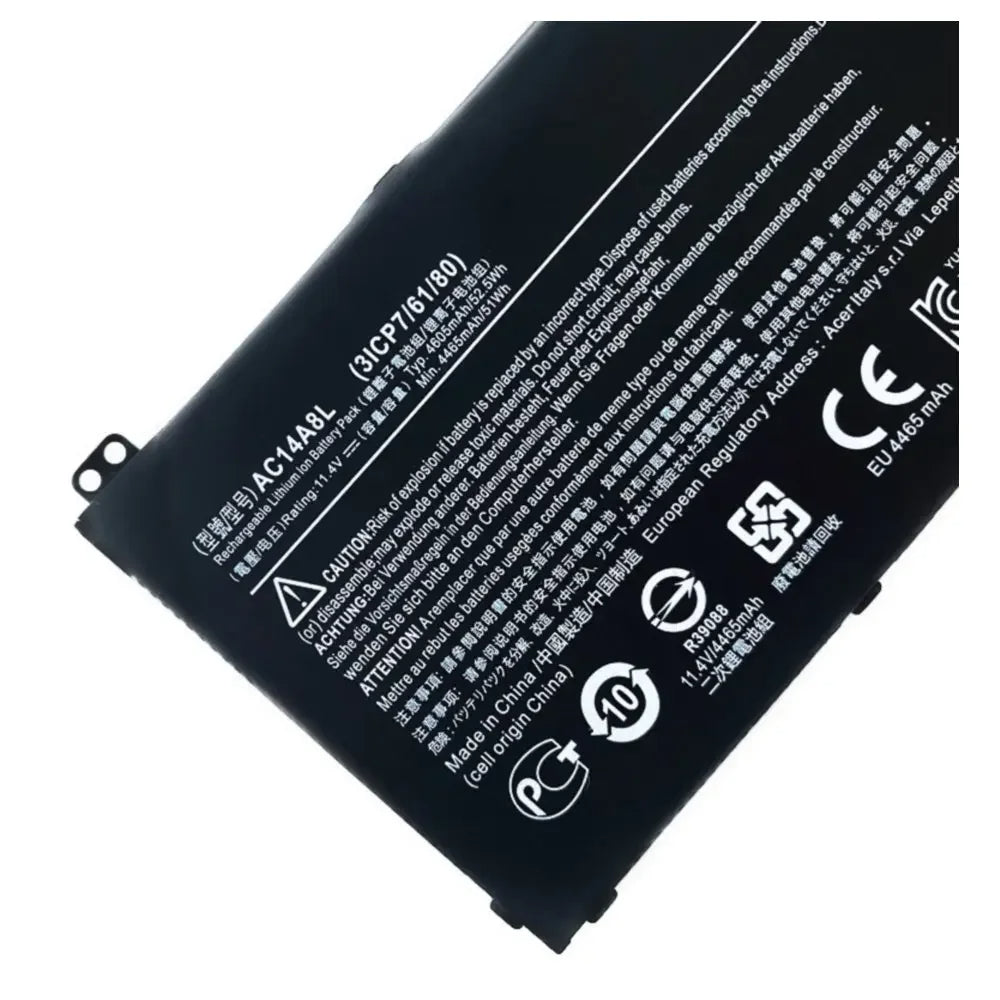 KELESY AC14A8L Laptop Battery For Acer Aspire VN7-571 VN7-571G VN7-591 VN7-591G VN7-791G MS2391 KT.0030G.001 11.4V 4605mAh