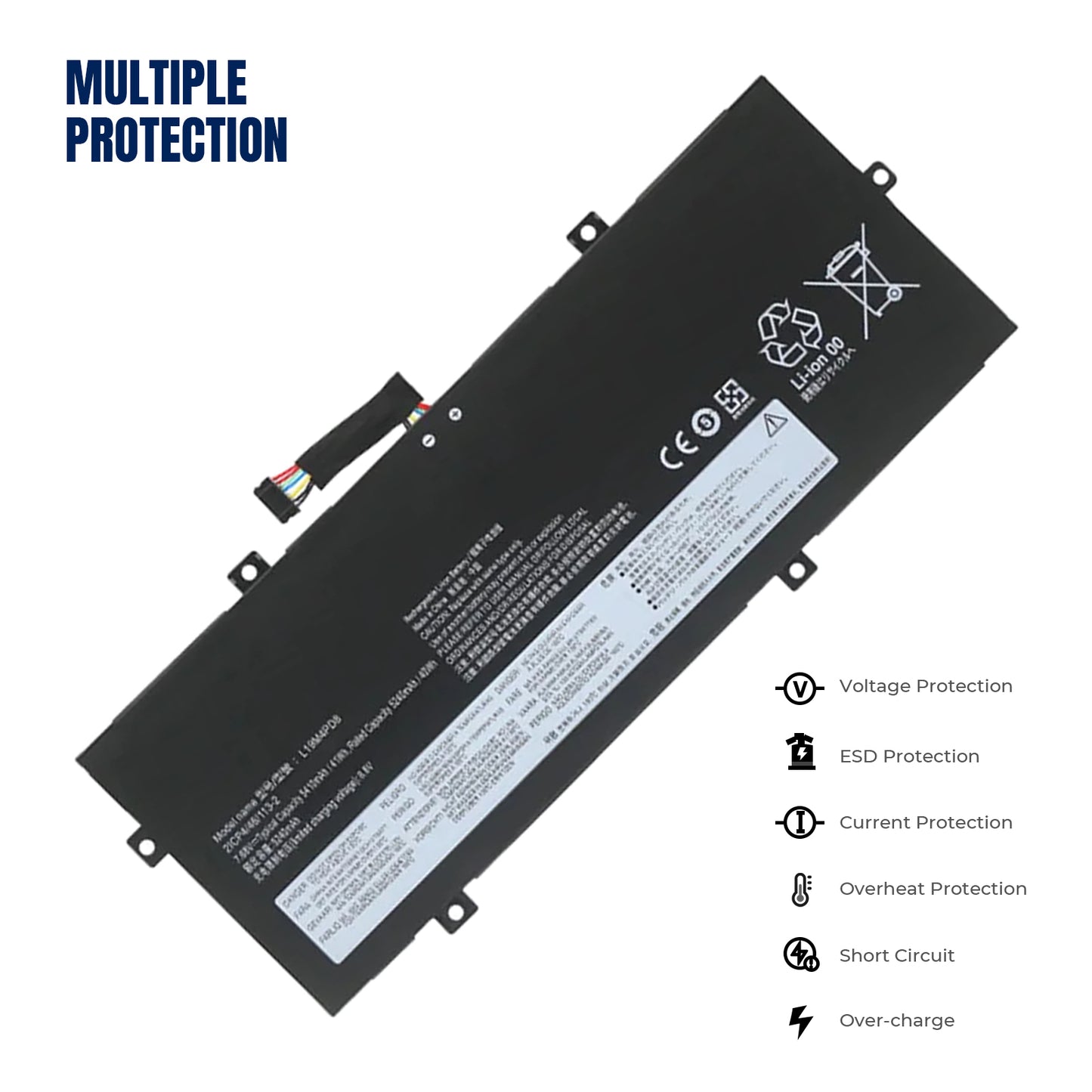 KELESY New L19M4PD8 Laptop Battery for Lenovo Yoga Duet 7-13IML05 2-in-1 IML 2020 2021 Series L19C4PD8 5B10X87836 SB10X87837